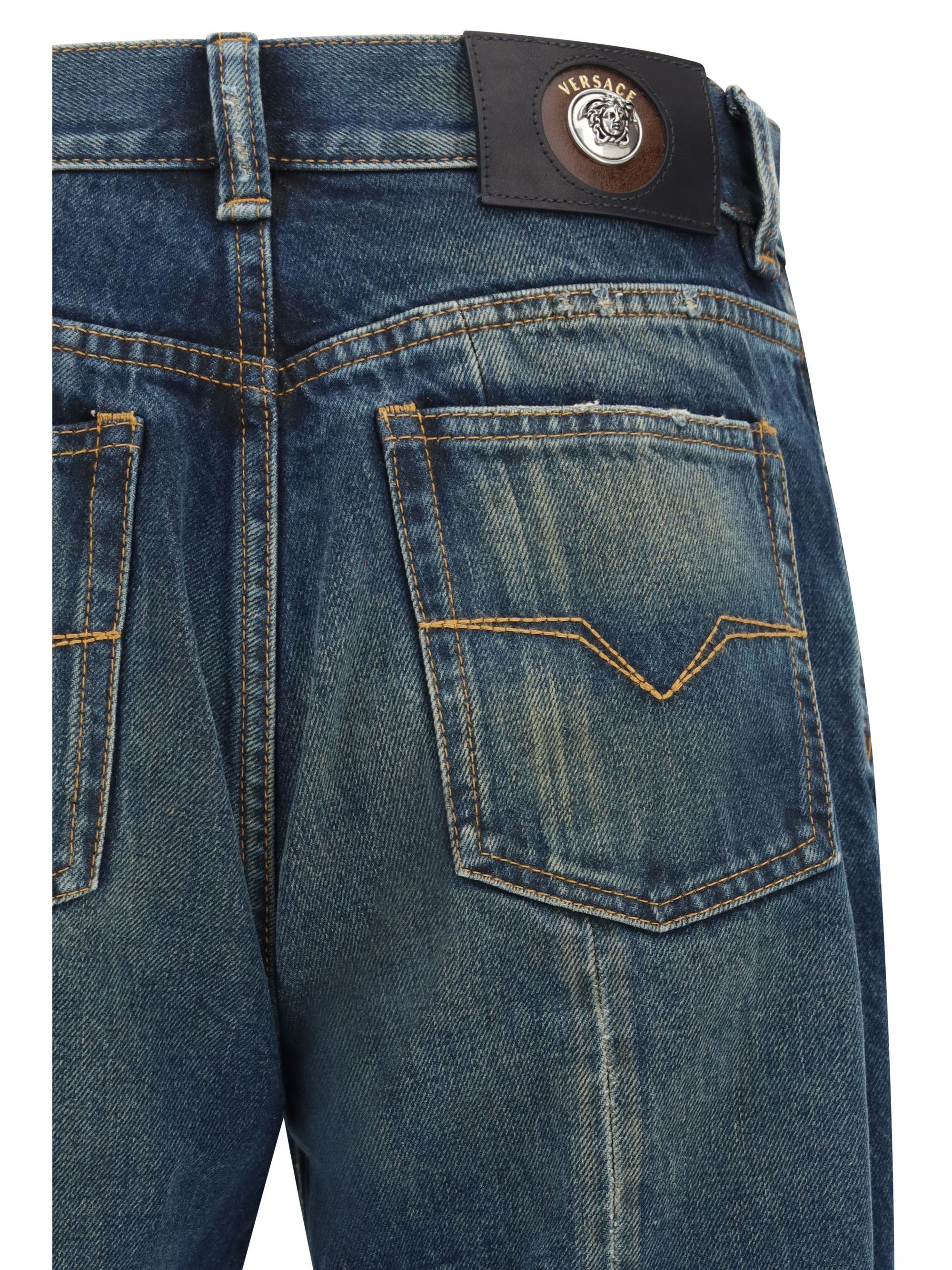 Versace Distressed straight-leg Jeans Size US 32 / EU 48 - 3 Thumbnail
