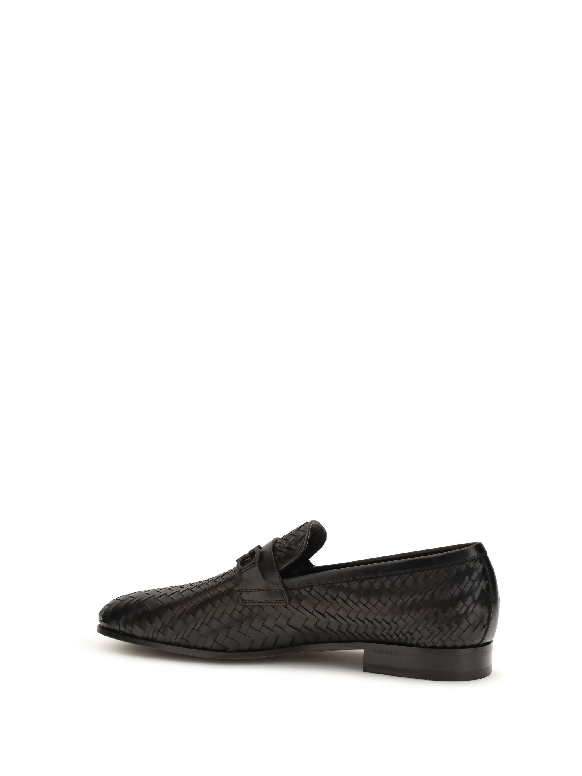 Salvatore Ferragamo Woven Gancini Loafers Size US 7.5 / EU 40-41 - 3 Thumbnail
