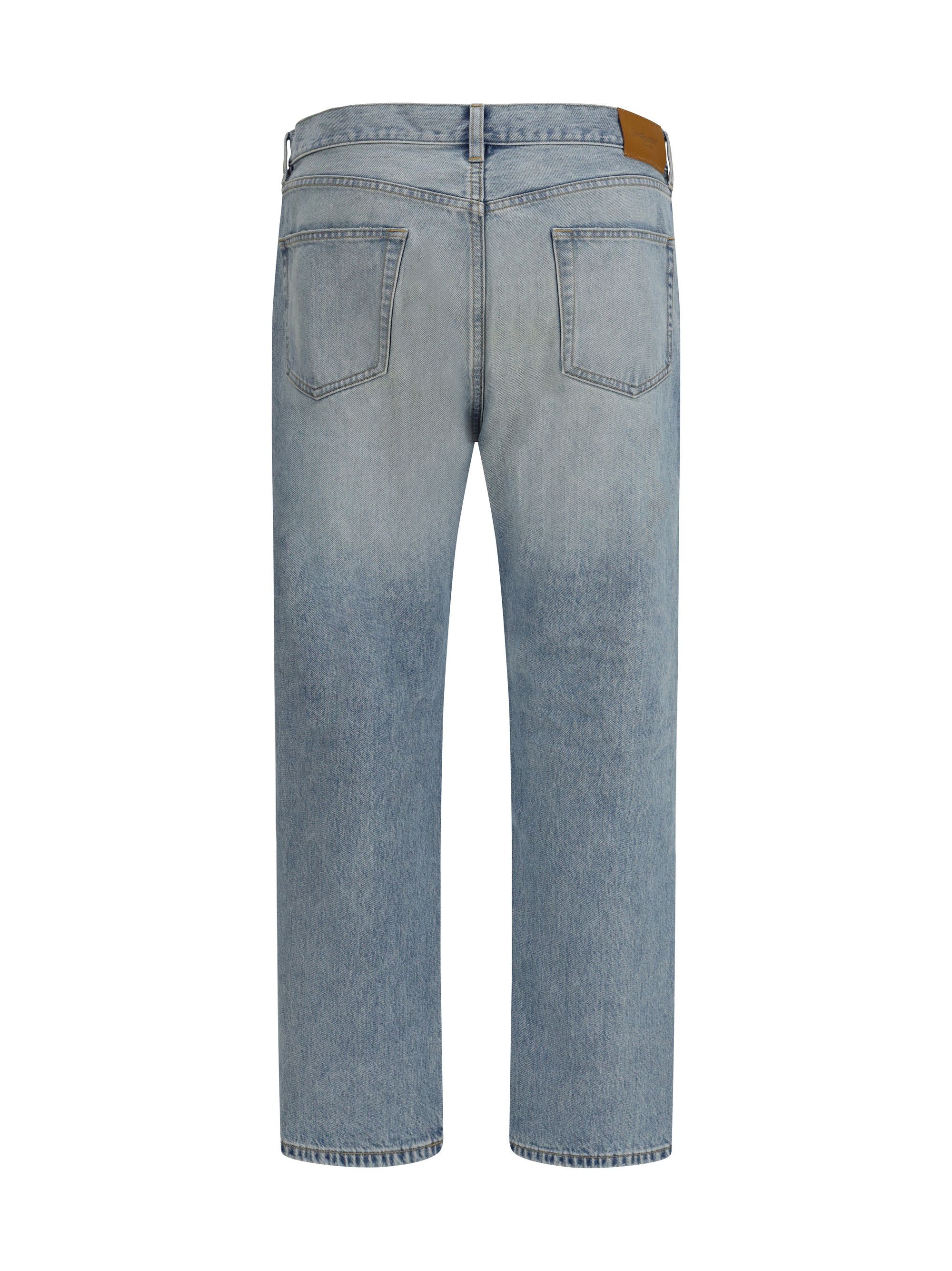 Saint Laurent Paris Cotton Denim Jeans with stonewashed finish Size US 31 - 2 Thumbnail