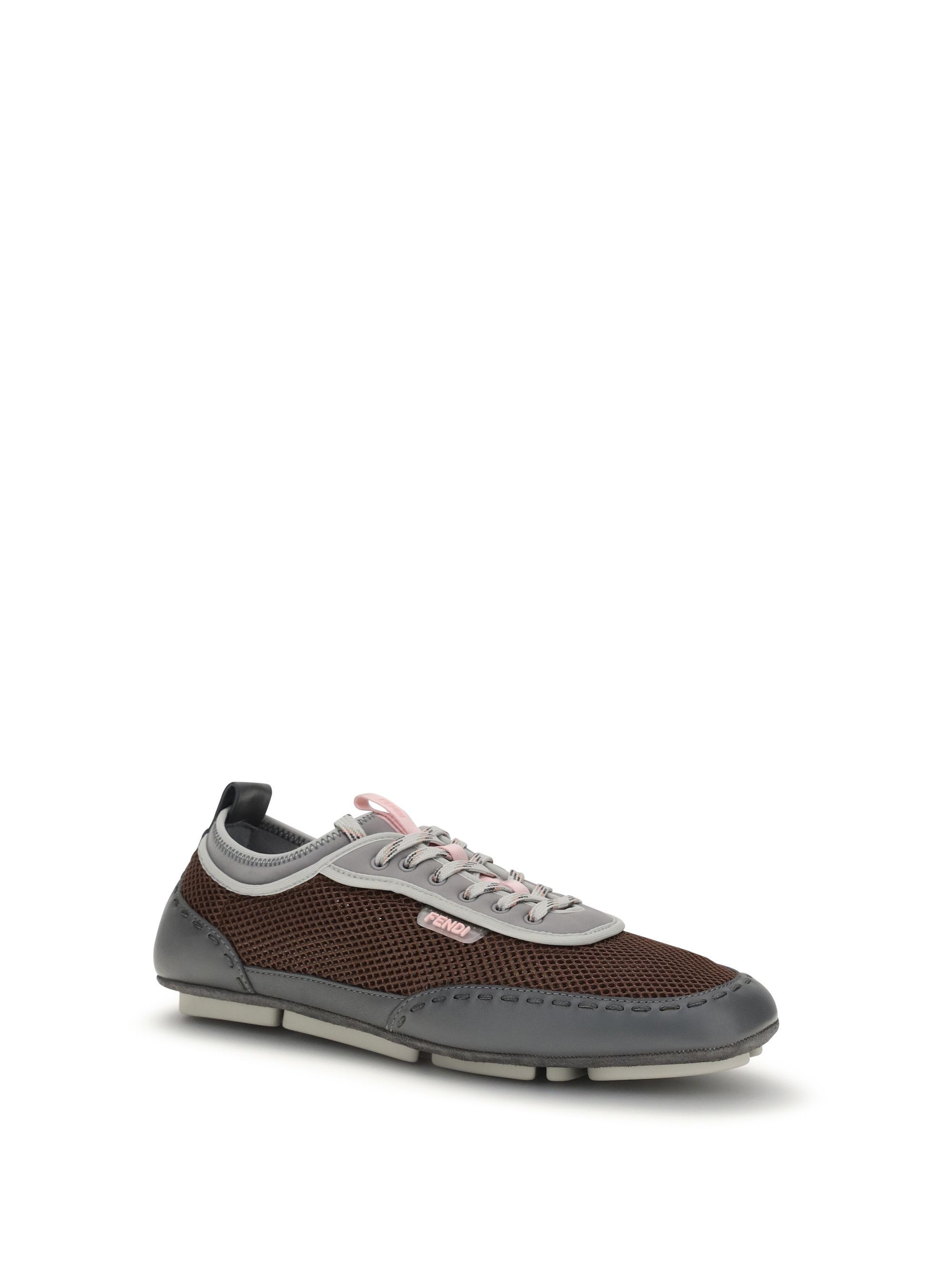 Fendi Leather and mesh Sneakers by Fendi Size US 9 / EU 42 - 2 Thumbnail
