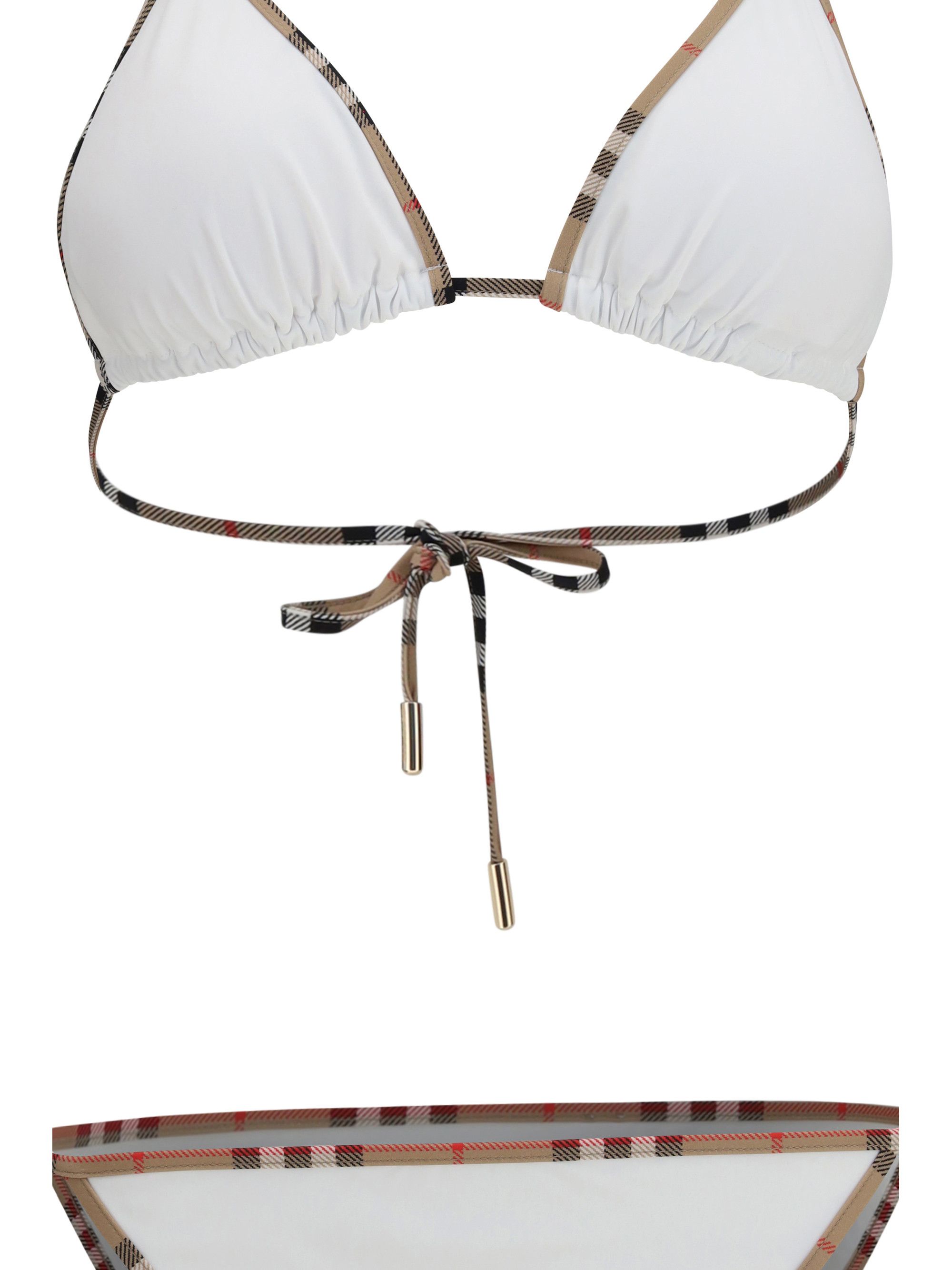 Burberry Check Detail Triangle Bikini Size S / US 4 / IT 40 - 3 Thumbnail