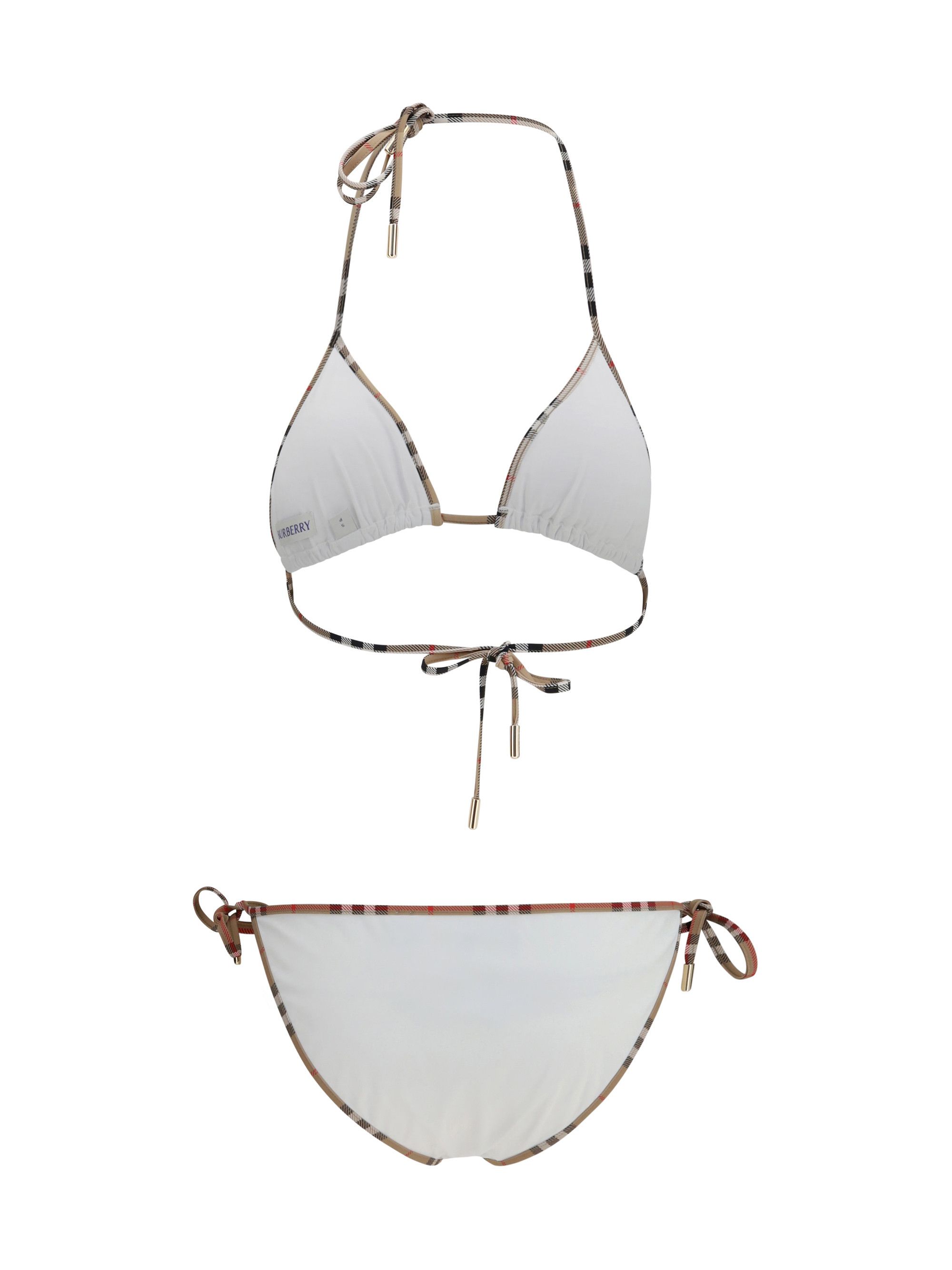 Burberry Check Detail Triangle Bikini Size S / US 4 / IT 40 - 2 Thumbnail