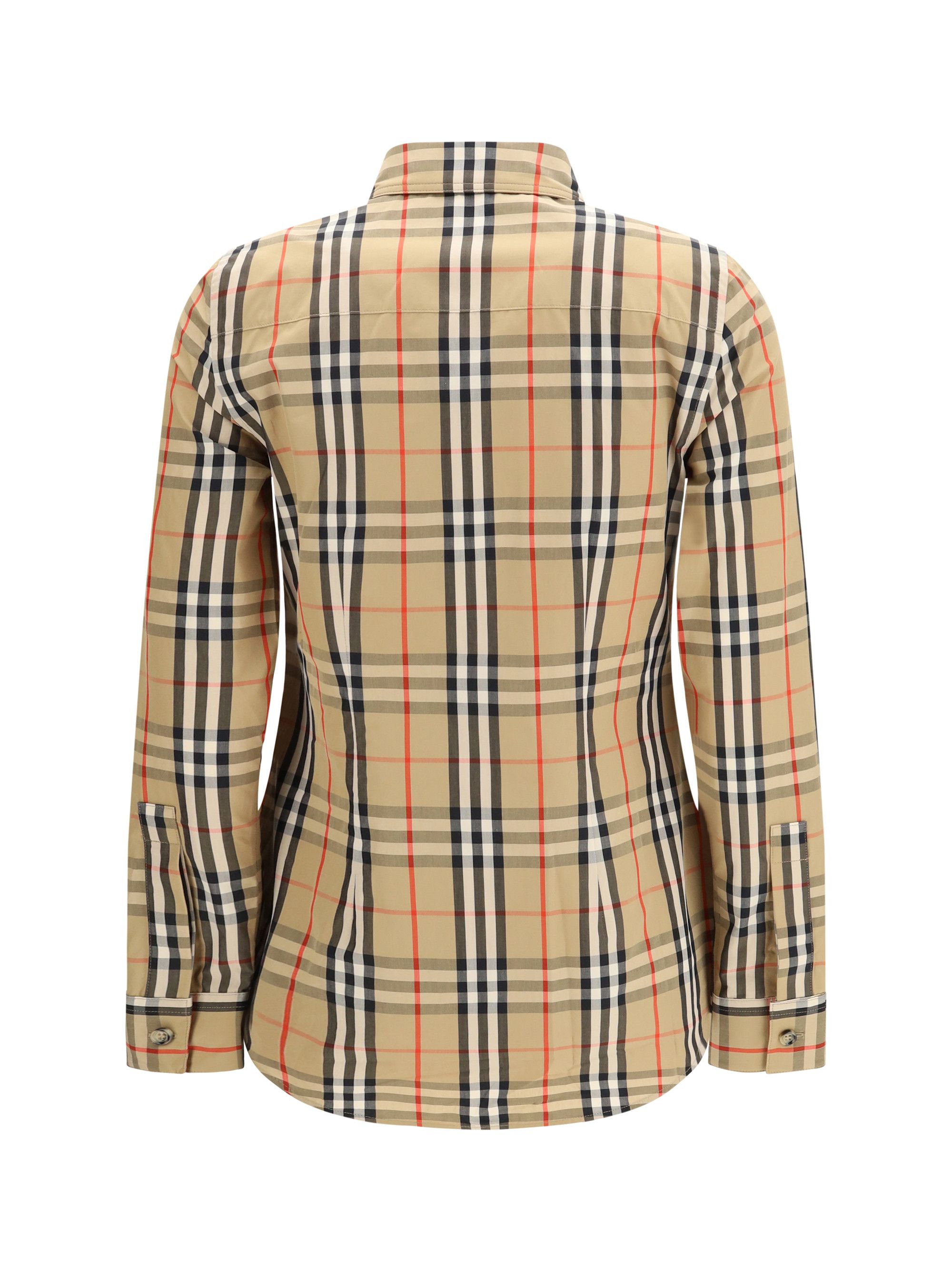 Burberry Stretch Cotton Check Shirt Size XS / US 0-2 / IT 36-38 - 2 Thumbnail