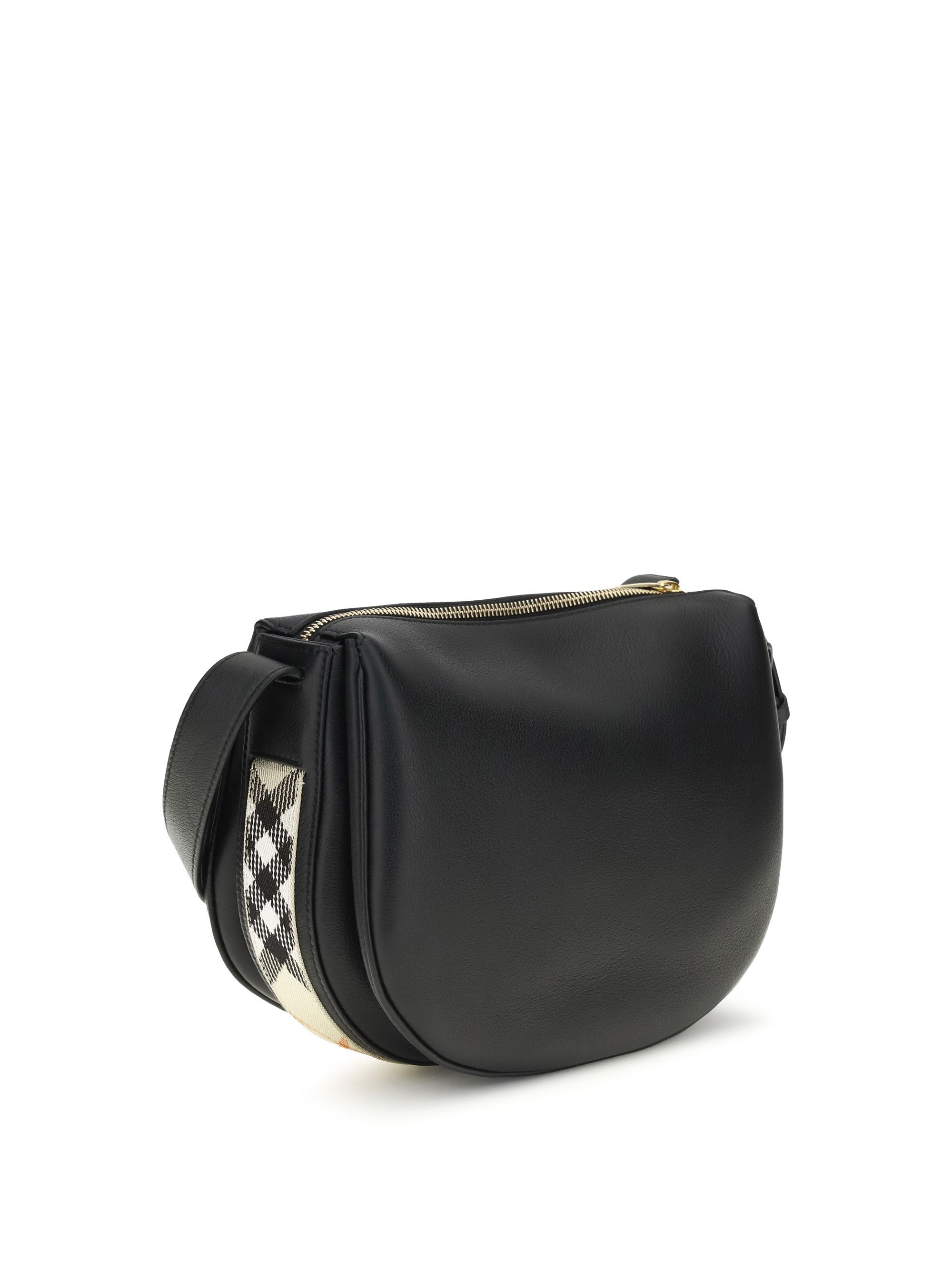Burberry Embossed leather Shoulder Bag with logo patch Size ONE SIZE - 3 Thumbnail