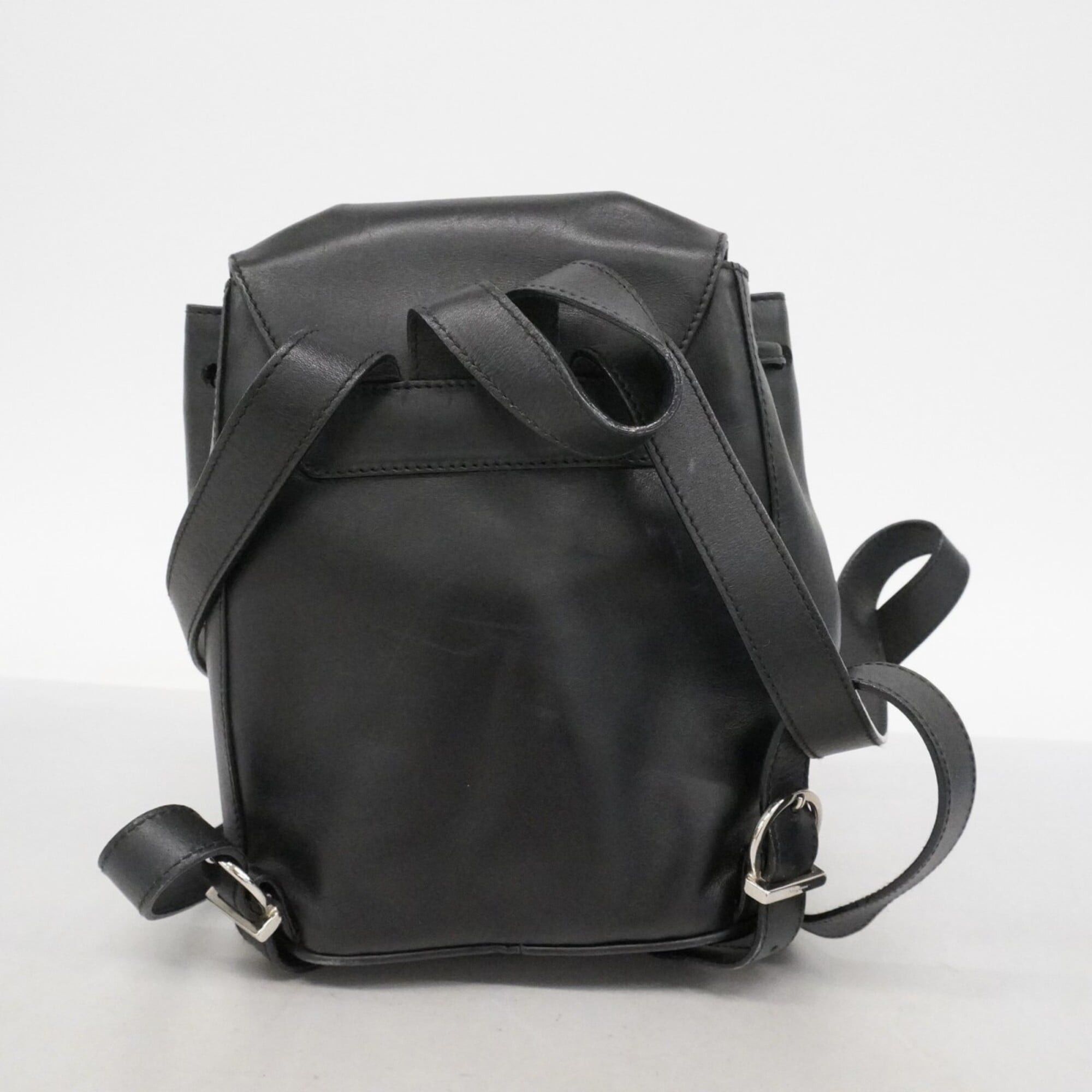 Salvatore Ferragamo Backpack/Daypack Vara Leather Black Women\ display picture 2
