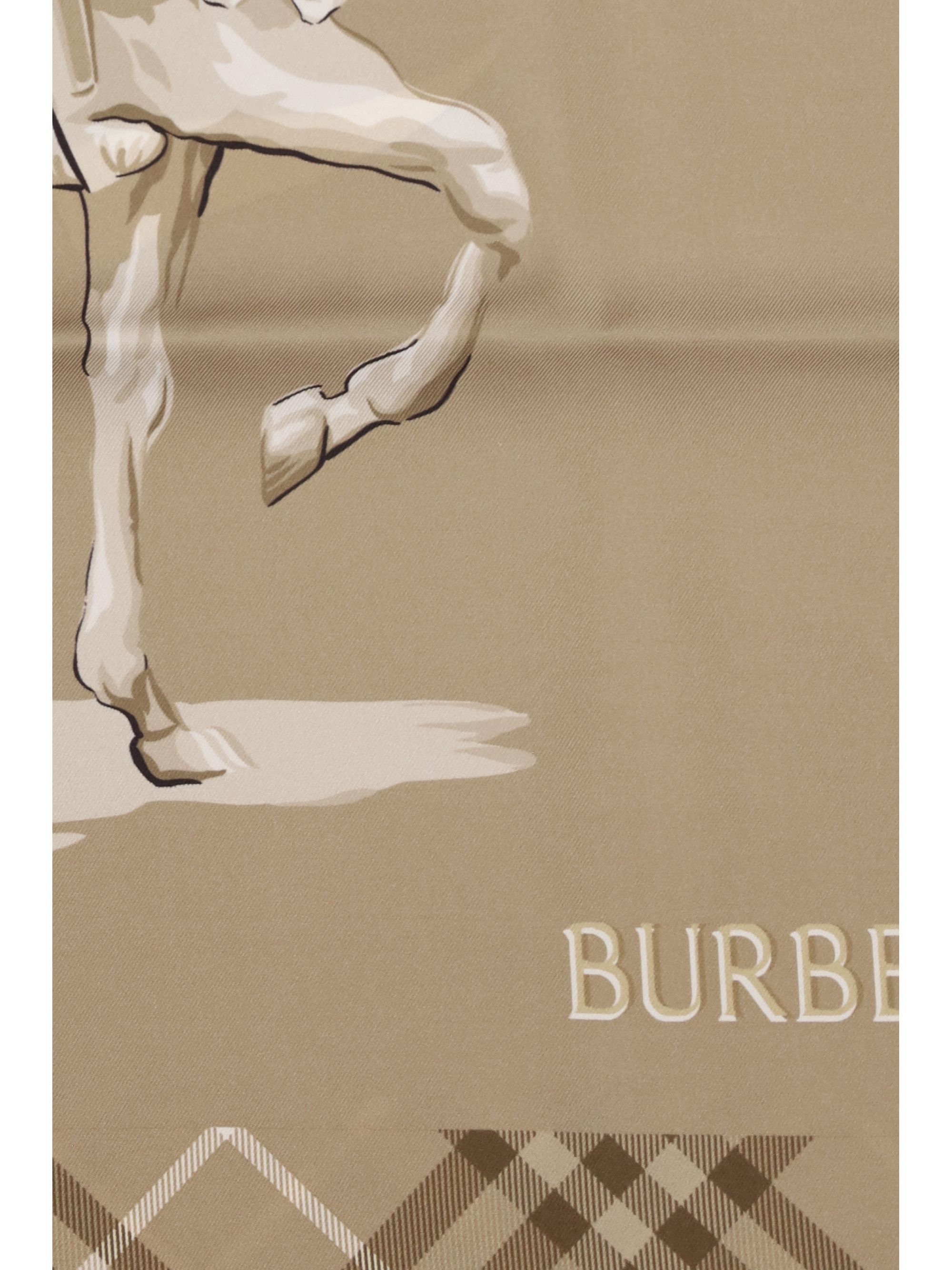 Burberry Silk Scarf with Archive Equestrian Knight Size ONE SIZE - 3 Thumbnail