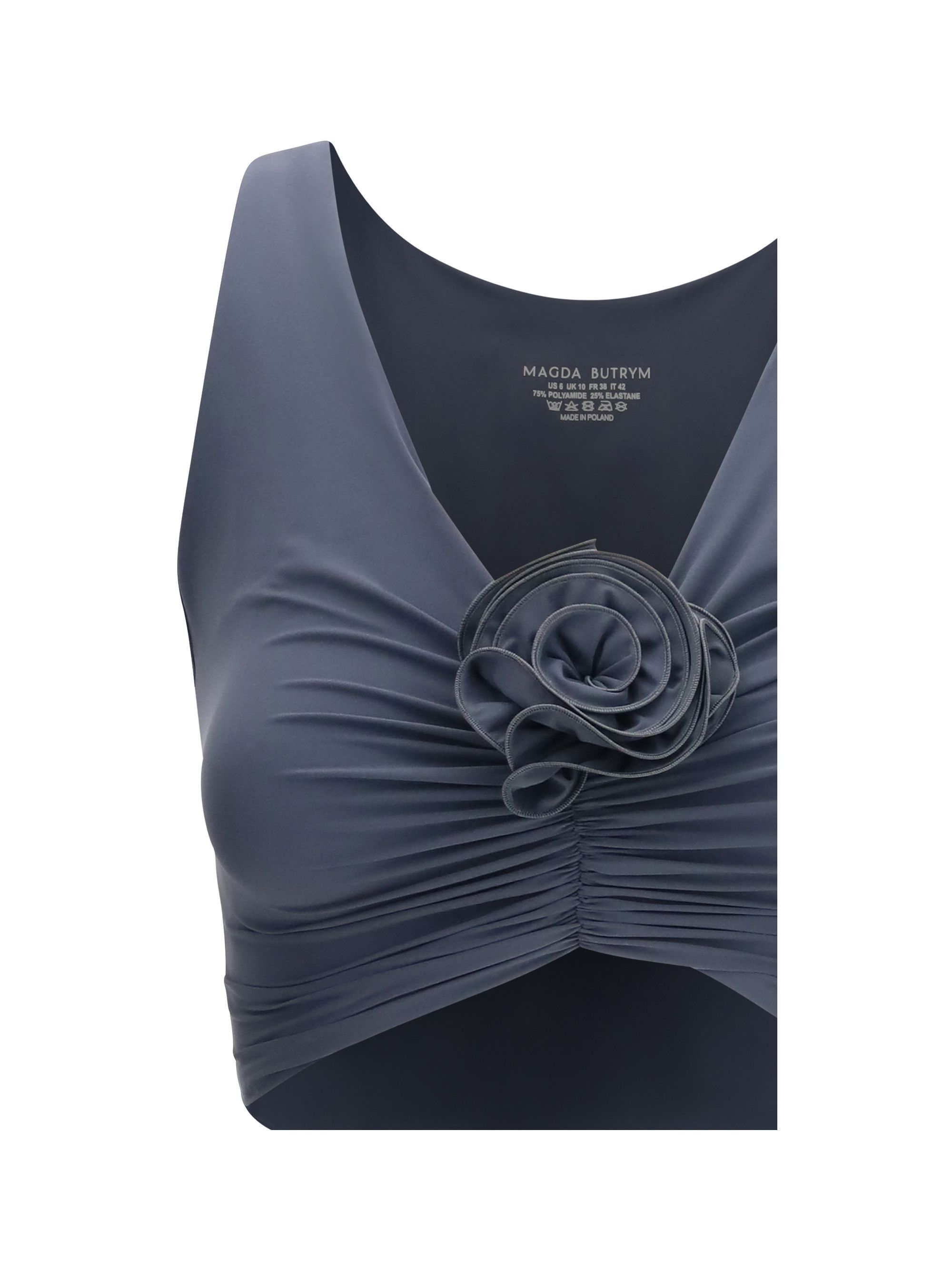 Magda Butrym Ruched Flower Top Size M / US 6-8 / IT 42-44 - 3 Thumbnail