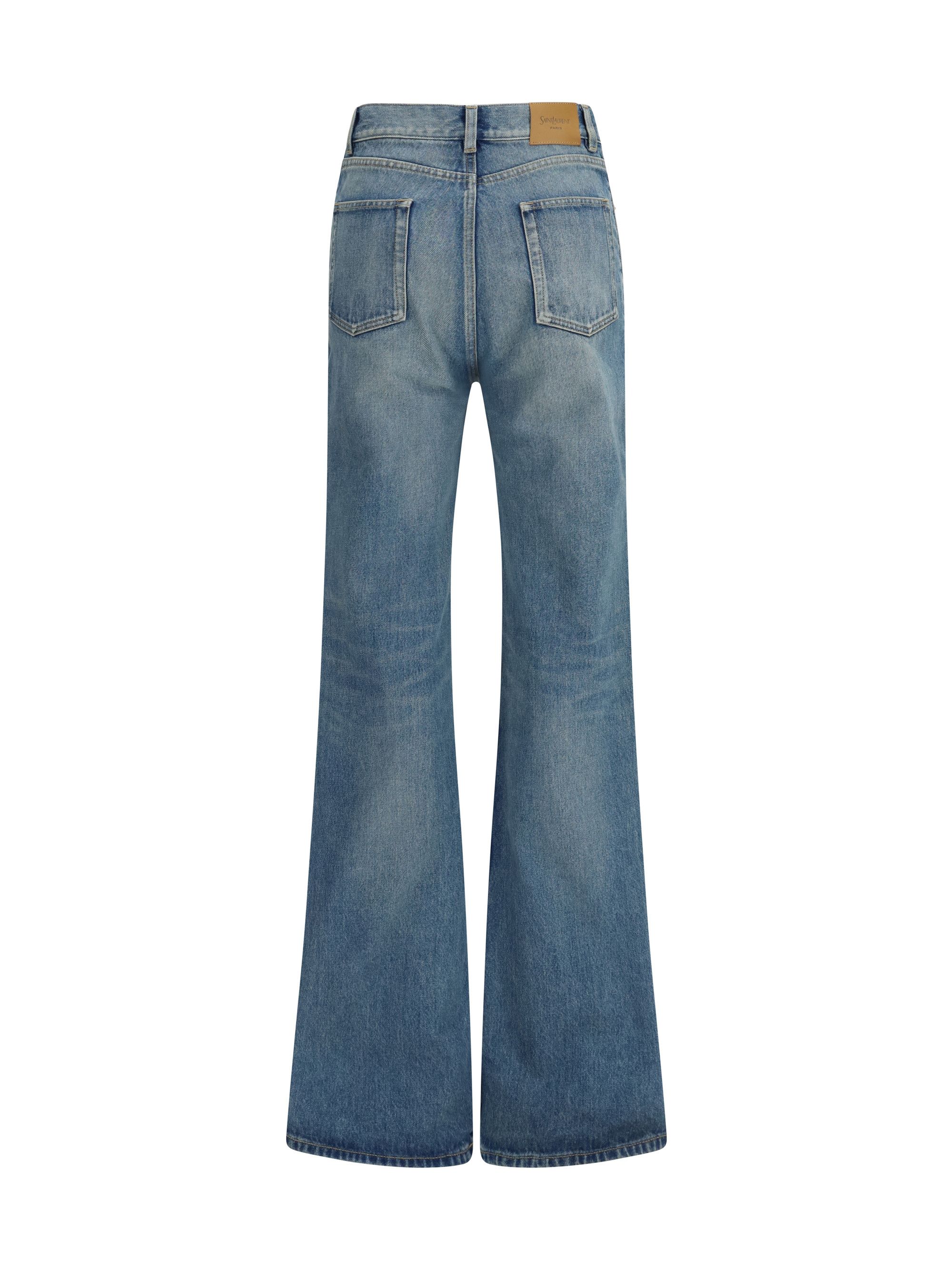 Saint Laurent Paris Logo-motif Jeans S Pants Size 27" / US 4 / IT 40 - 2 Thumbnail