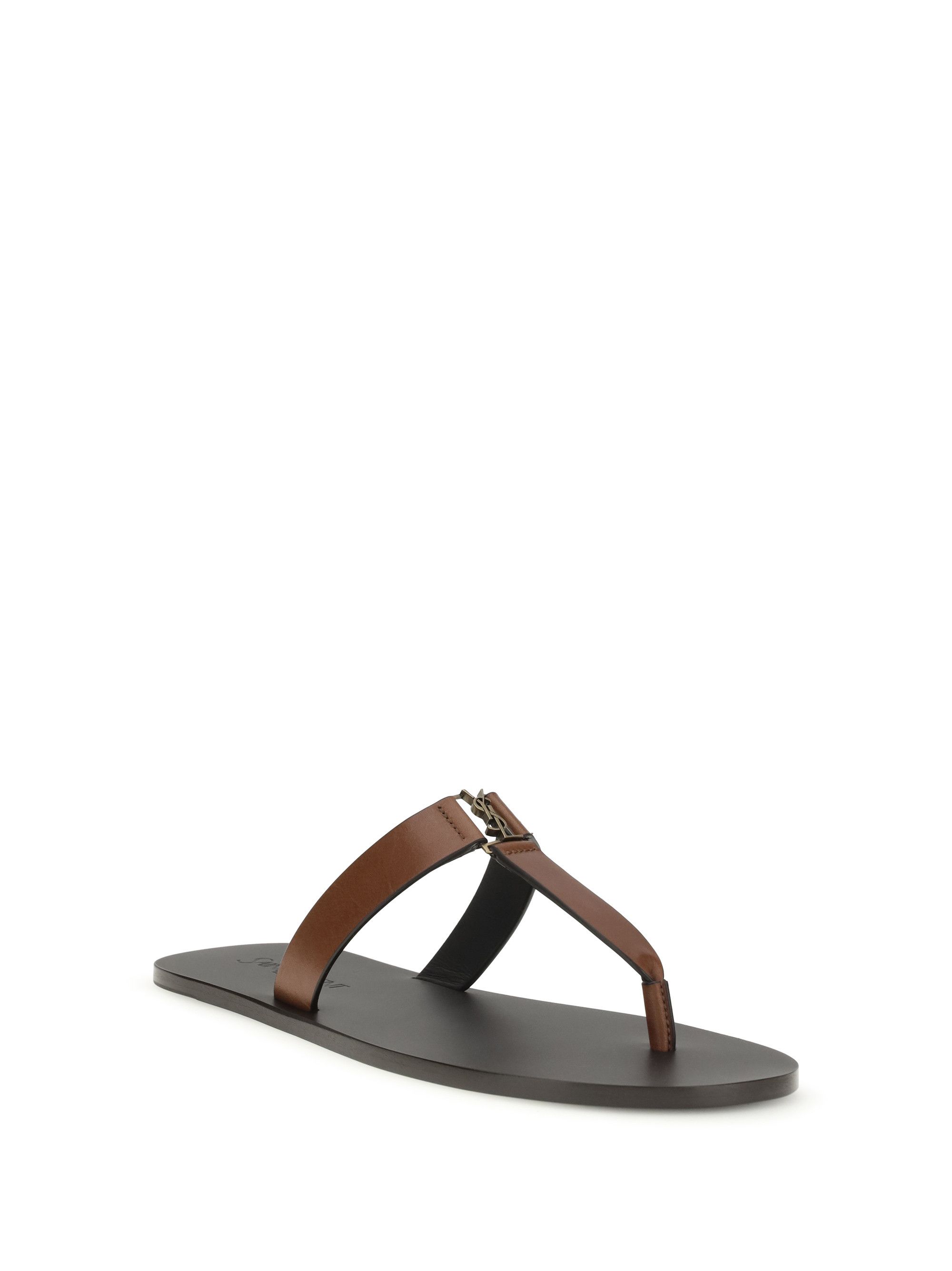 Saint Laurent Paris Leather thong Sandals Size US 7 / IT 37 - 2 Thumbnail