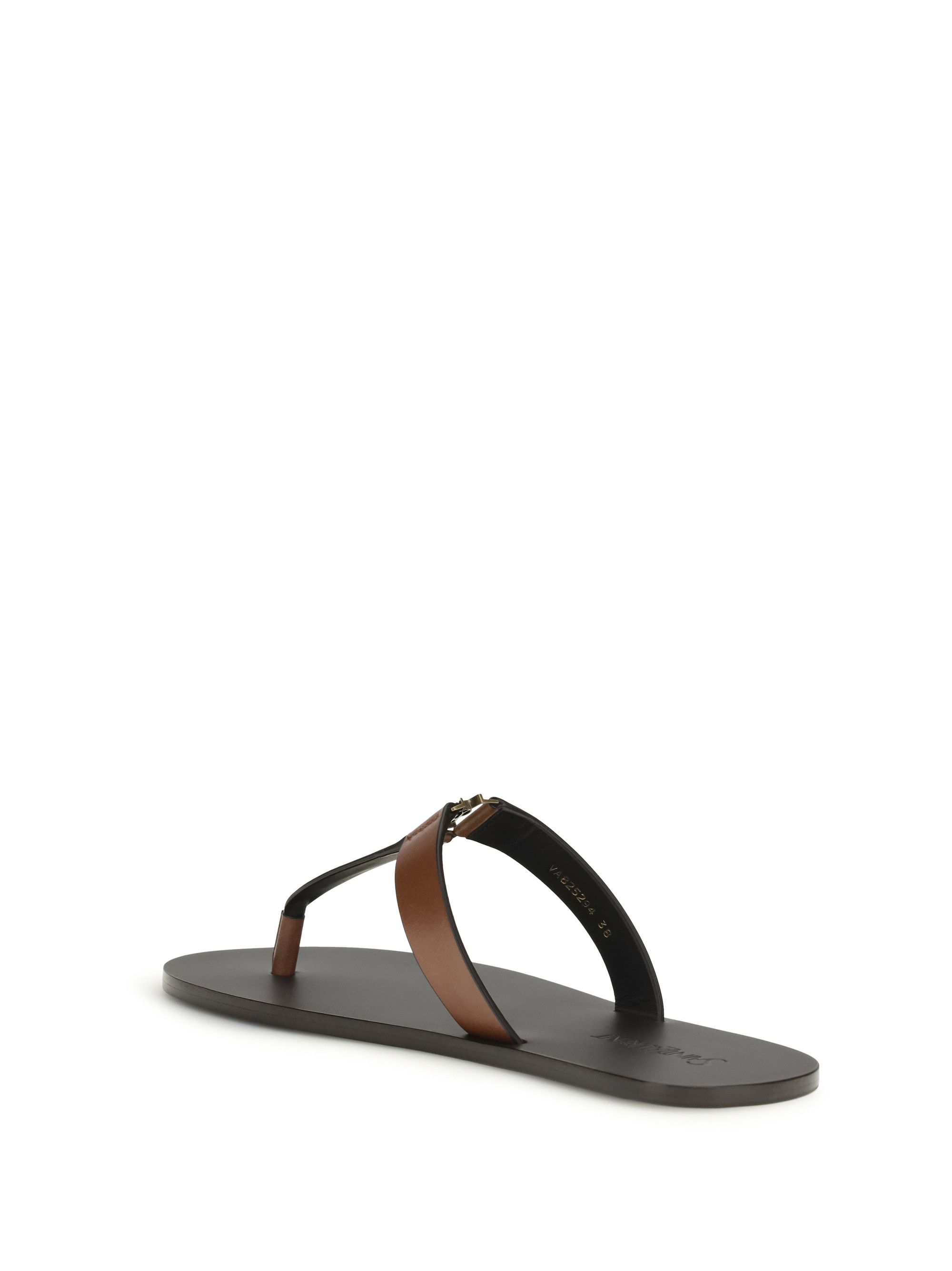 Saint Laurent Paris Leather thong Sandals Size US 8.5 / IT 38.5 - 3 Thumbnail