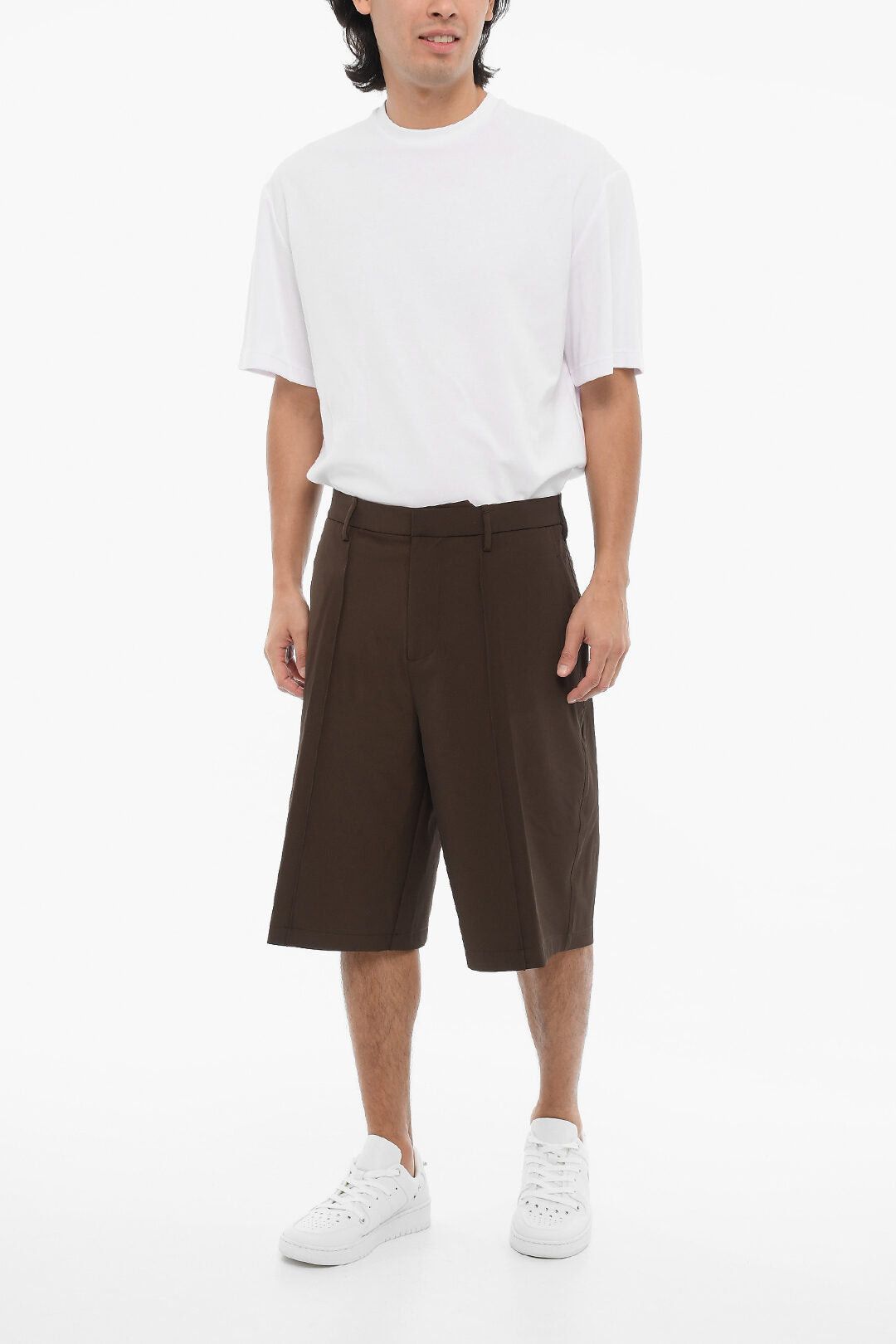 Neil Barrett Straight-Fit Solid-Color Bermudas Size US 31 - 3 Thumbnail