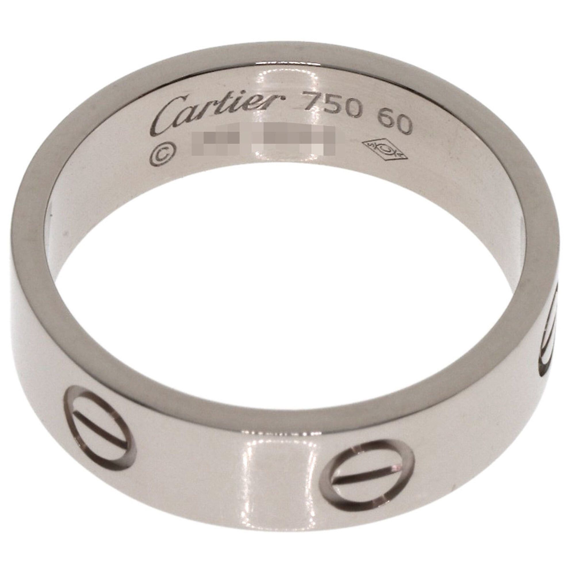Cartier Cartier Love Ring #60, 18K White Gold, Unisex, CARTIER Size ONE SIZE - 4 Thumbnail