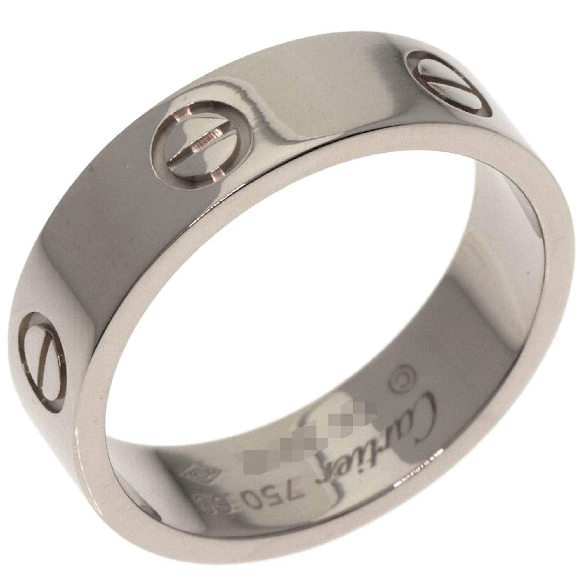 Cartier Cartier Love Ring #60, 18K White Gold, Unisex, CARTIER Size ONE SIZE - 2 Thumbnail