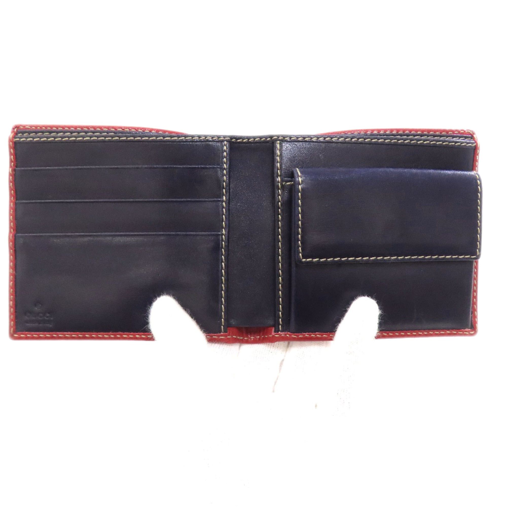 Gucci Gucci 190415 Logo Bi-fold Wallet Nylon Women's GUCCI Size ONE SIZE - 4 Thumbnail