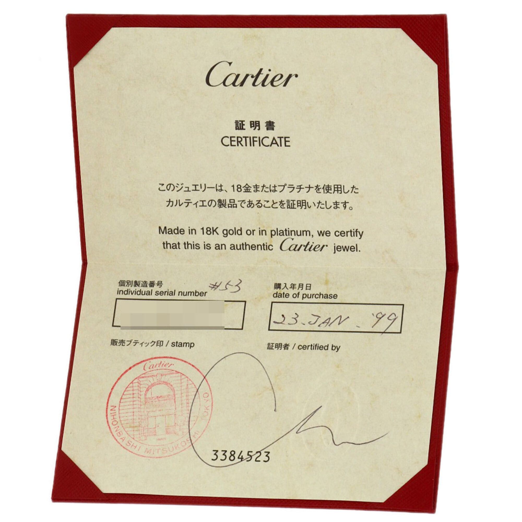 Cartier Cartier Love Ring #53, 18K White Gold, Women's Ring, CARTIER Size ONE SIZE - 9 Thumbnail