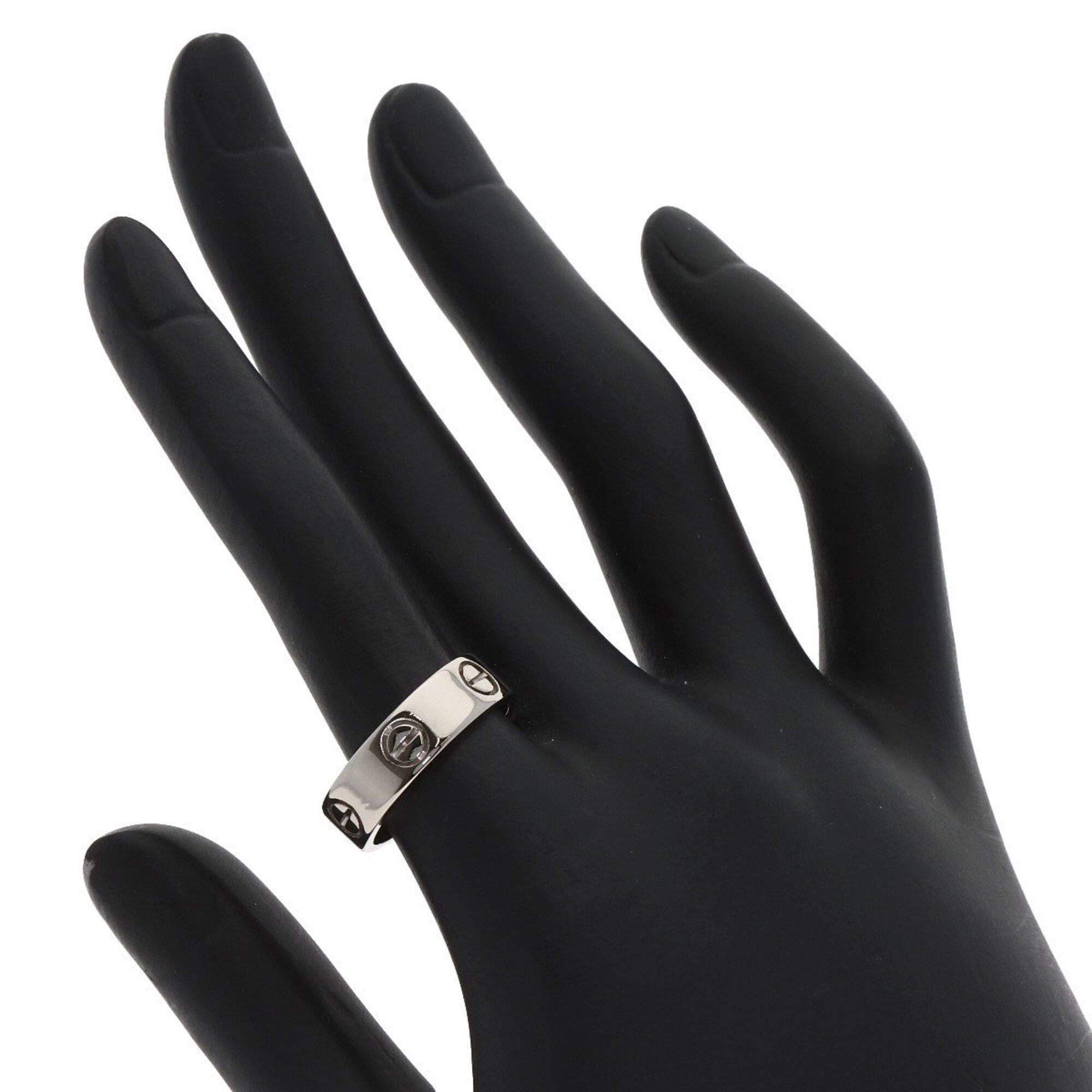 Cartier Cartier Love Ring #53, 18K White Gold, Women's Ring, CARTIER Size ONE SIZE - 5 Thumbnail