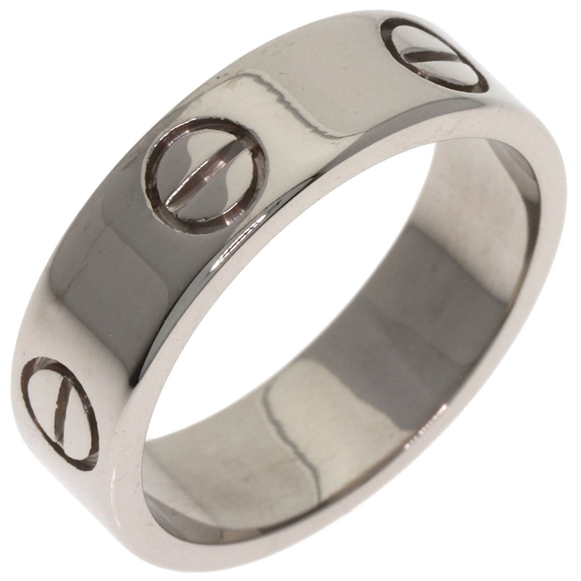 Cartier Cartier Love Ring #53, 18K White Gold, Women's Ring, CARTIER Size ONE SIZE - 2 Thumbnail
