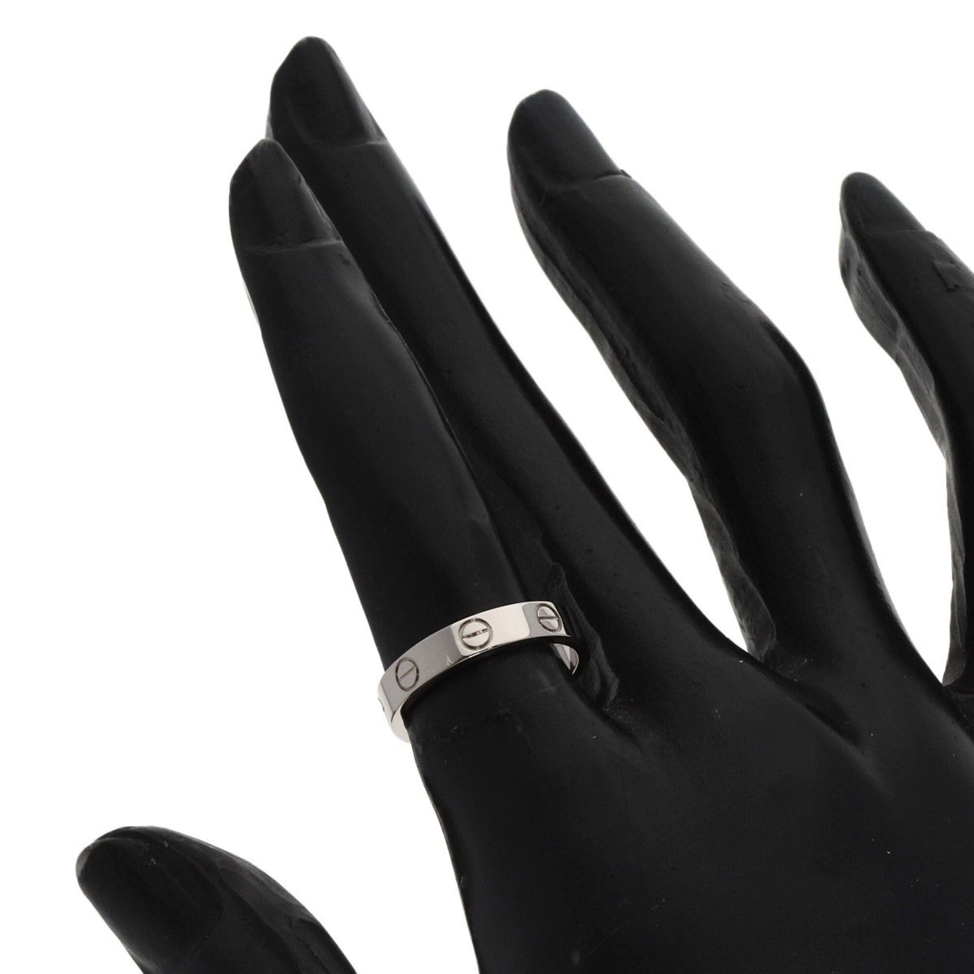 Cartier Cartier Mini Love Ring #49, 18K White Gold, Women's Ring, CARTIER Size ONE SIZE - 6 Thumbnail