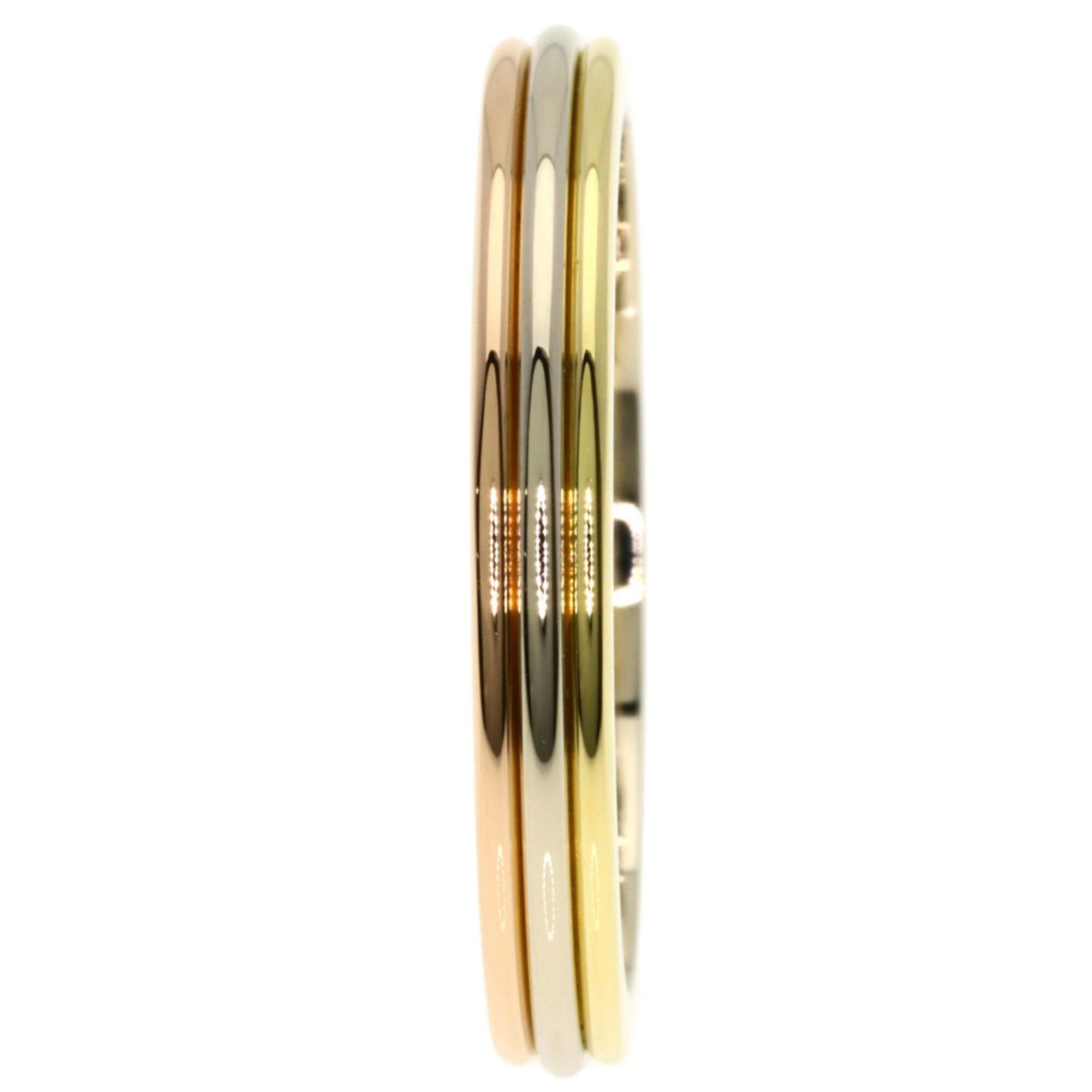 Cartier Cartier Three-Color Ring #58, 18K Yellow Gold/18K Pink White Gold, Women's. Size ONE SIZE - 3 Thumbnail