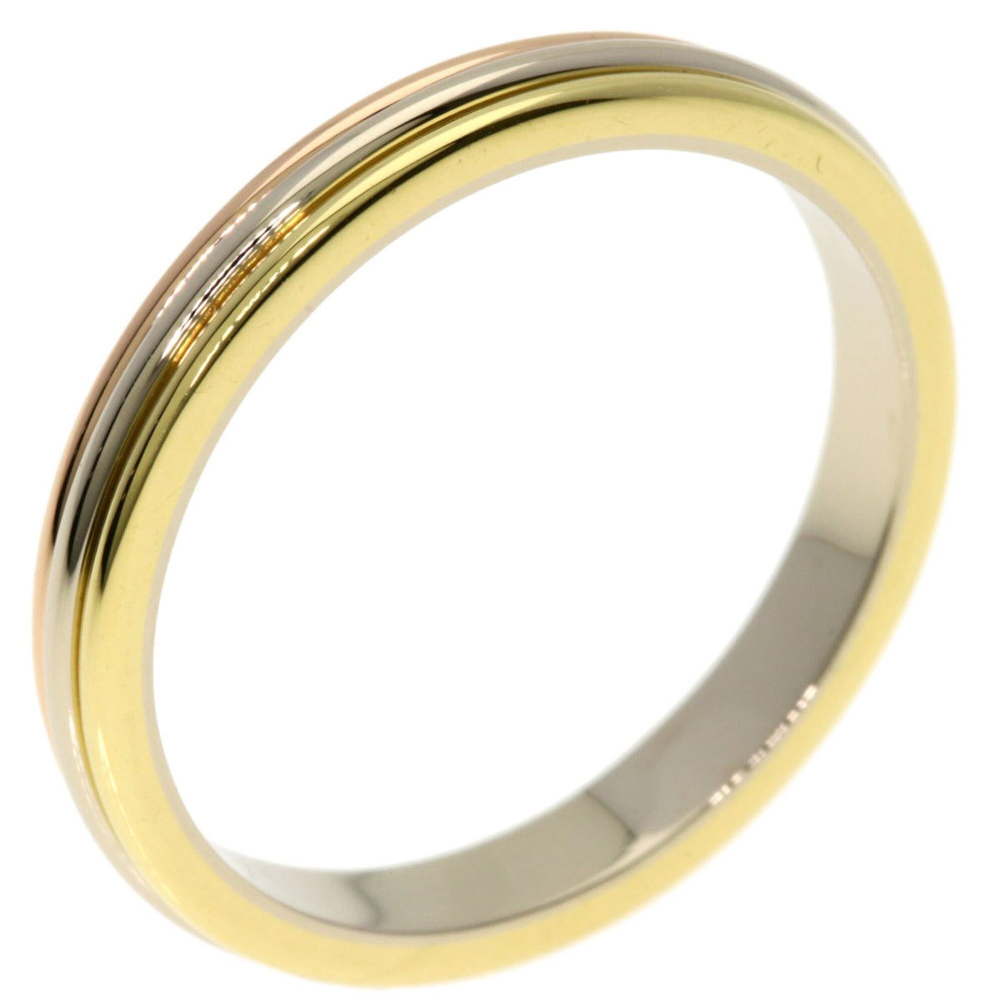 Cartier Cartier Three-Color Ring #58, 18K Yellow Gold/18K Pink White Gold, Women's. Size ONE SIZE - 2 Thumbnail