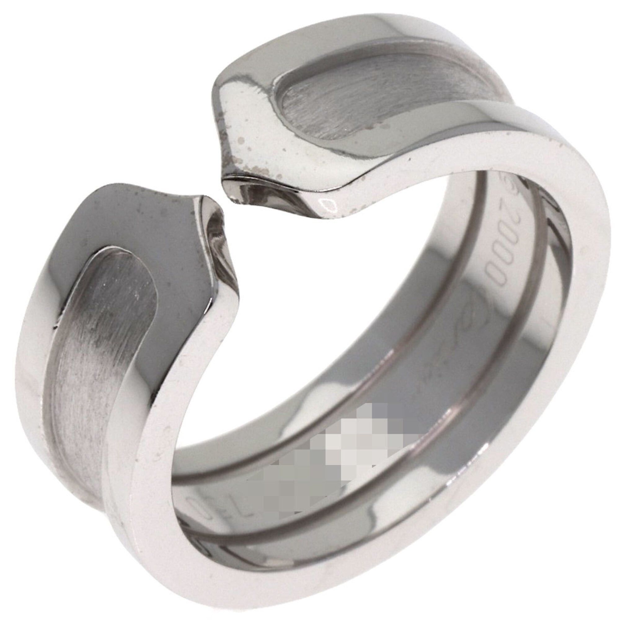 Cartier Cartier C2 #50 Ring, 18K White Gold, Women's, CARTIER Size ONE SIZE - 2 Thumbnail