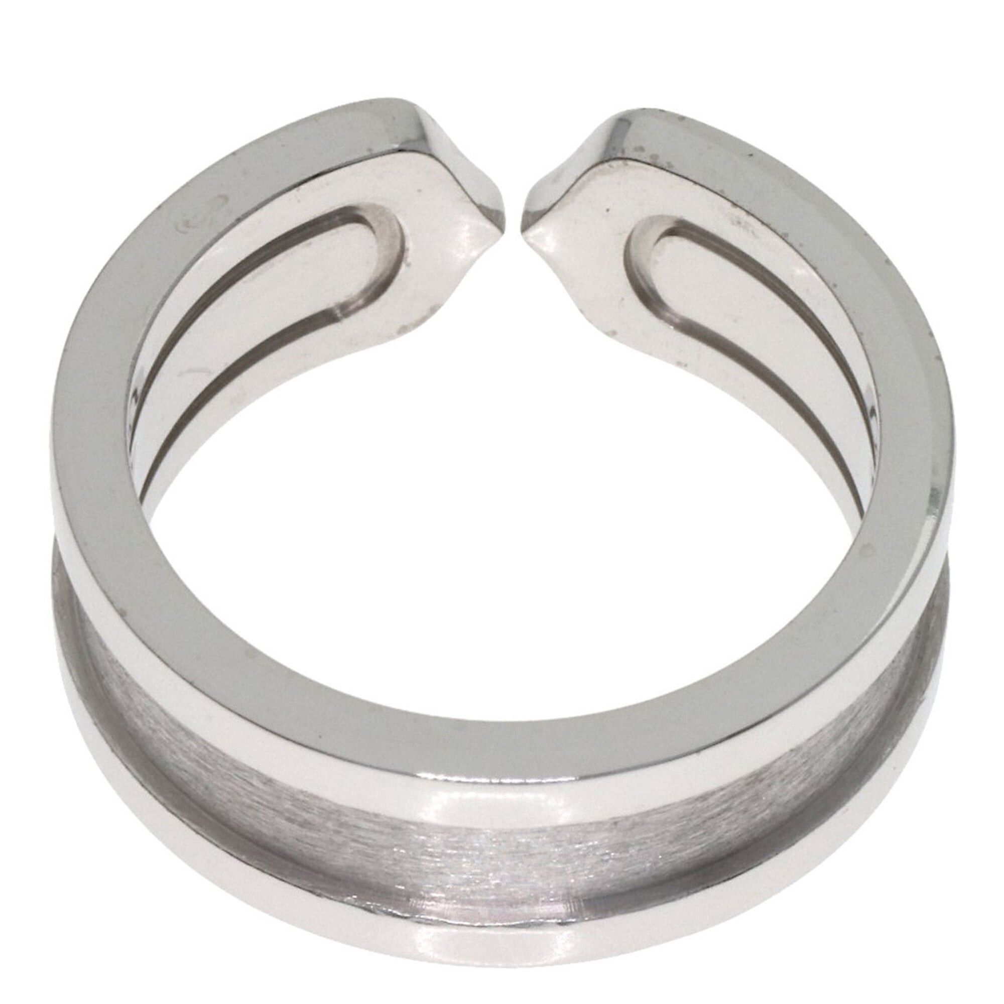 Cartier Cartier C2 #50 Ring, 18K White Gold, Women's, CARTIER Size ONE SIZE - 4 Thumbnail