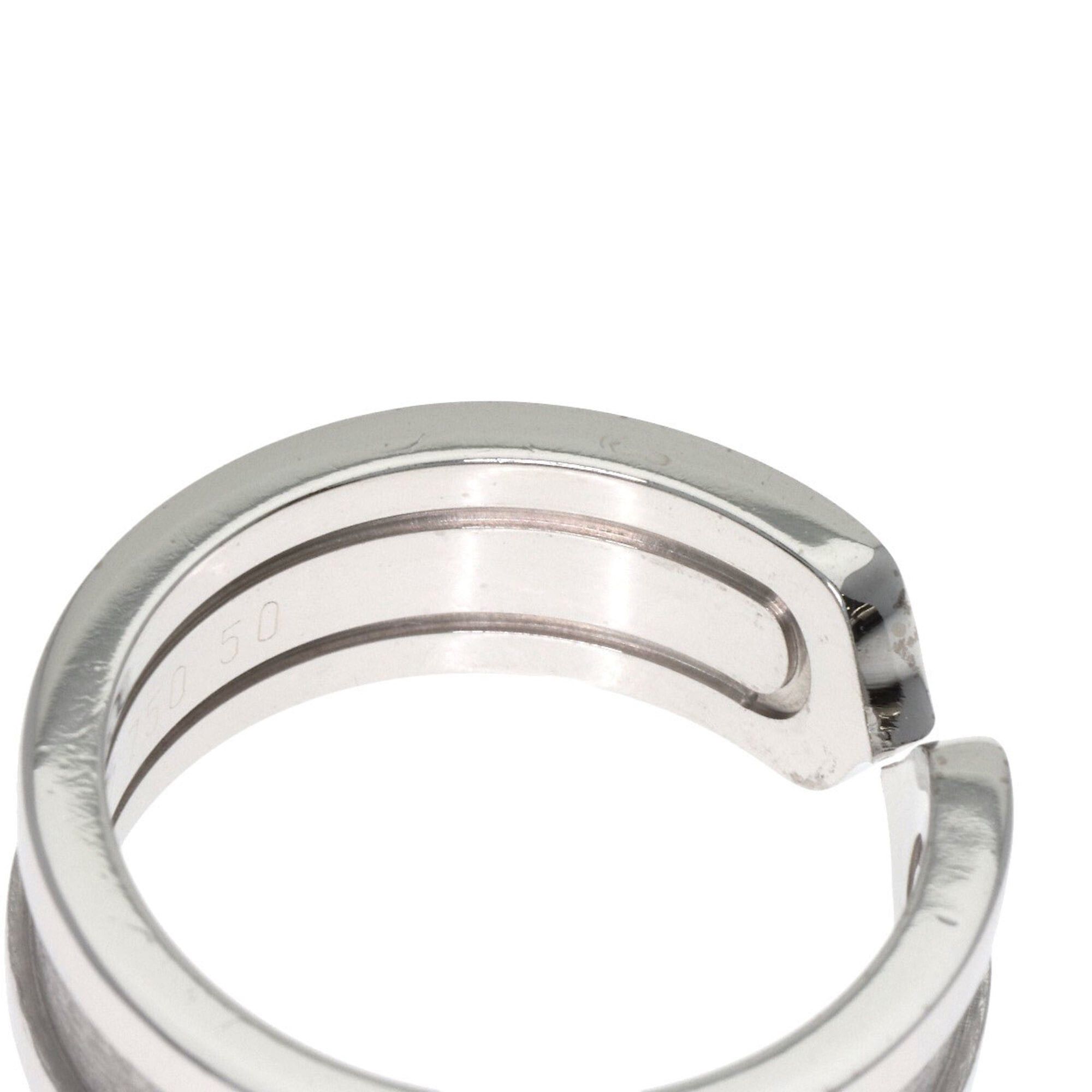 Cartier Cartier C2 #50 Ring, 18K White Gold, Women's, CARTIER Size ONE SIZE - 8 Thumbnail