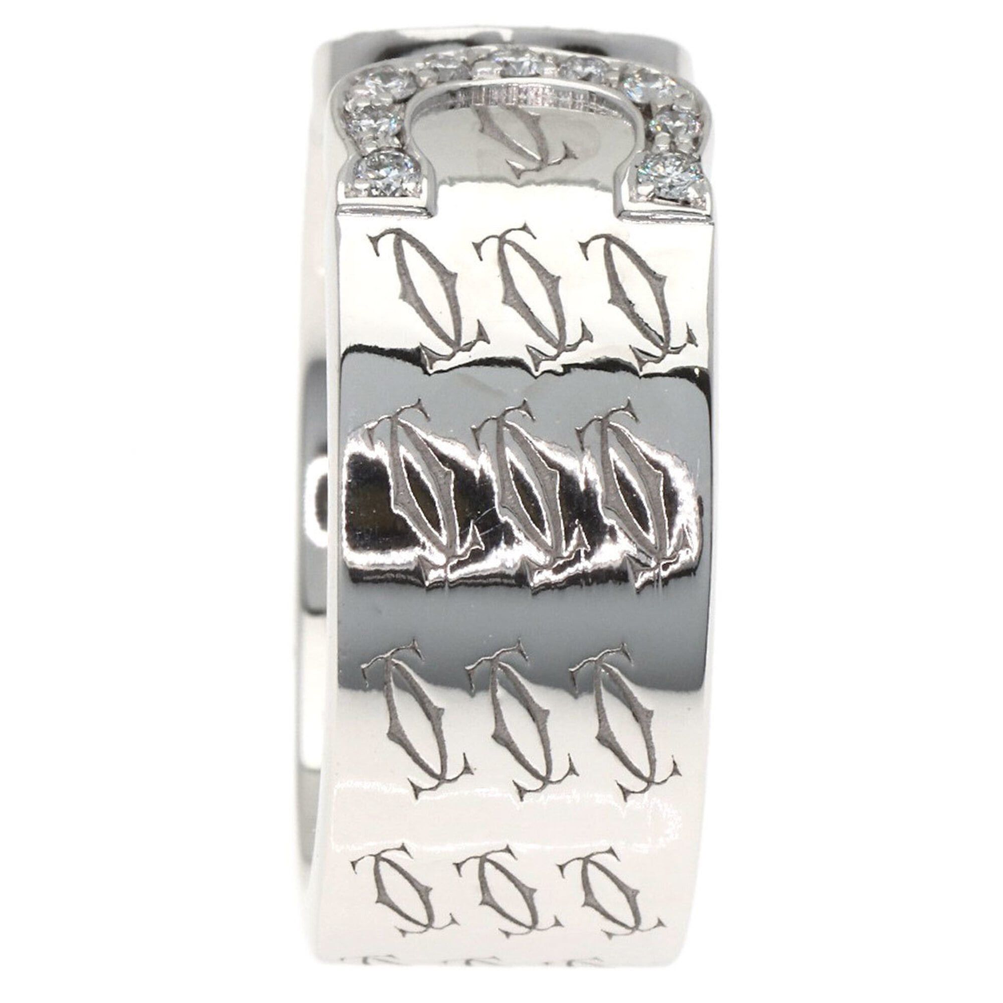 Cartier Cartier C2 Ring, Diamond, 2000 Christmas Limited Edition, #49, 18K White Gold, Women's CARTIER Size ONE SIZE - 3 Thumbnail
