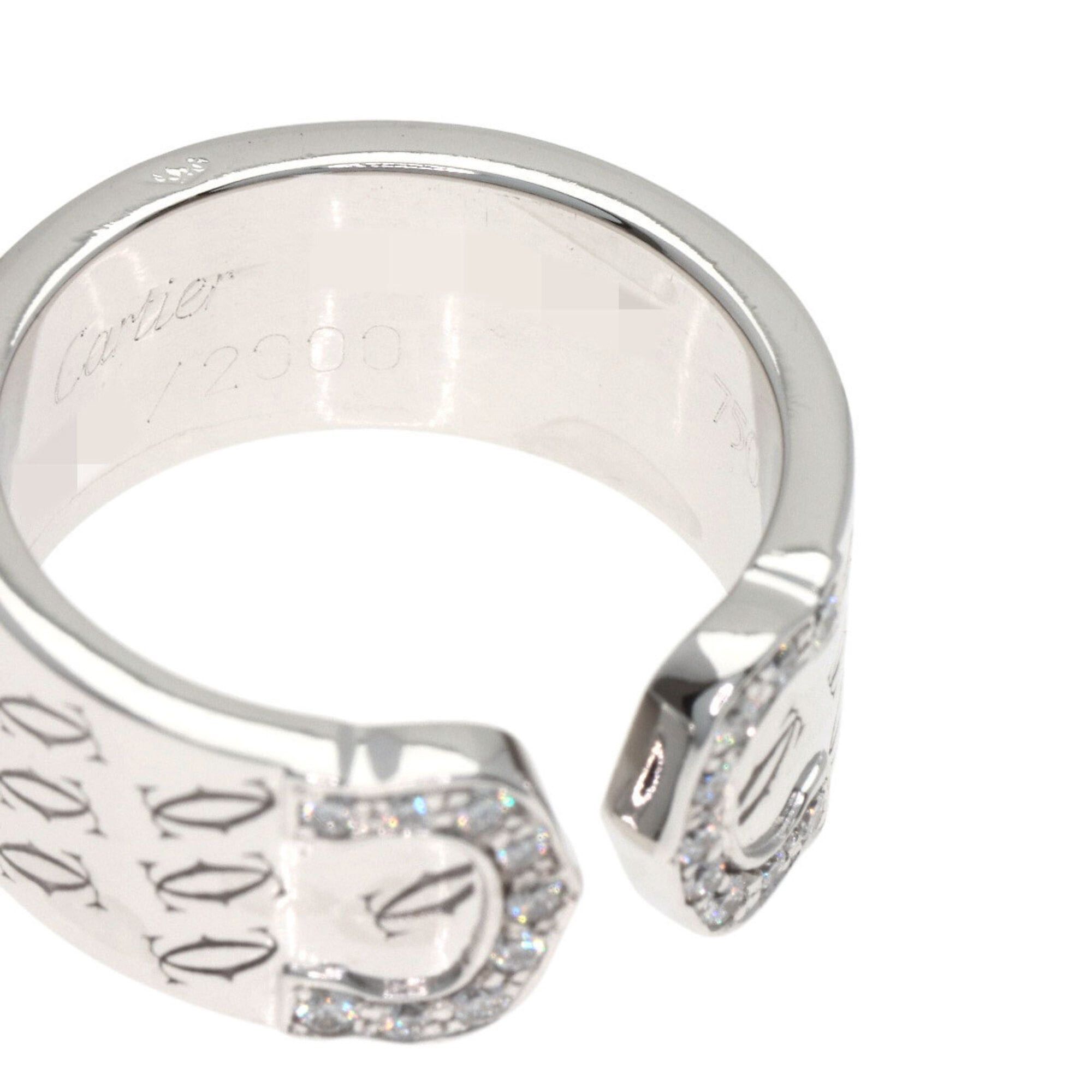 Cartier Cartier C2 Ring, Diamond, 2000 Christmas Limited Edition, #49, 18K White Gold, Women's CARTIER Size ONE SIZE - 6 Thumbnail