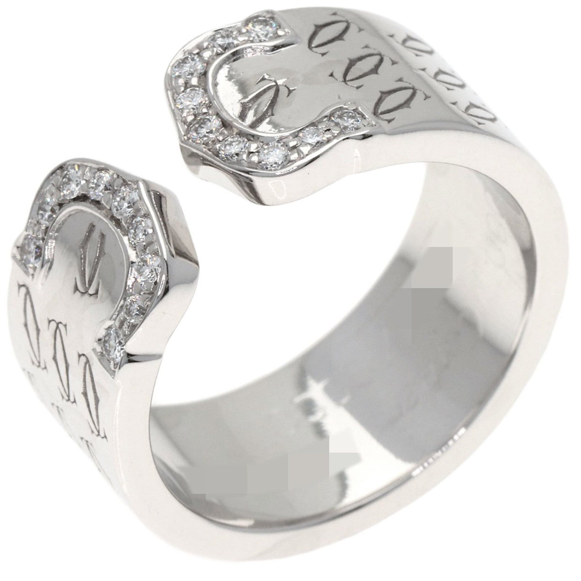 Cartier Cartier C2 Ring, Diamond, 2000 Christmas Limited Edition, #49, 18K White Gold, Women's CARTIER Size ONE SIZE - 2 Thumbnail