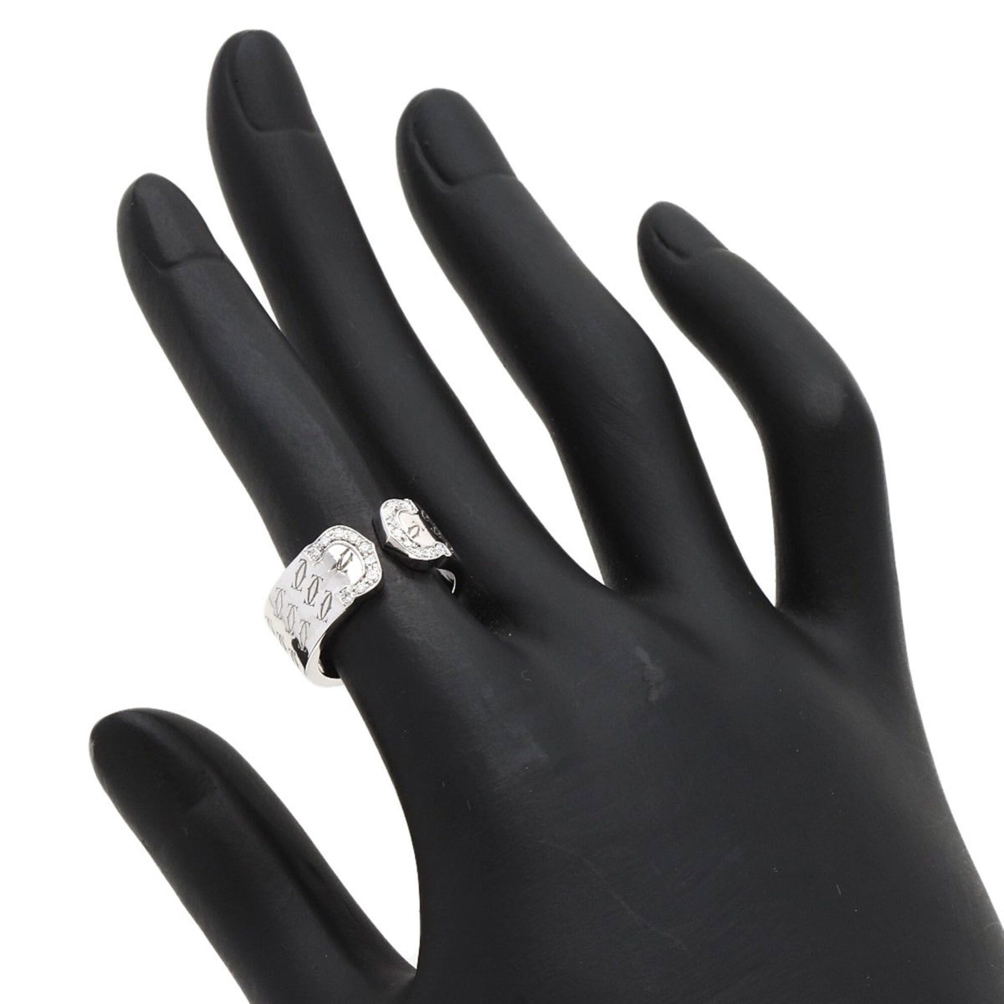 Cartier Cartier C2 Ring, Diamond, 2000 Christmas Limited Edition, #49, 18K White Gold, Women's CARTIER Size ONE SIZE - 7 Thumbnail