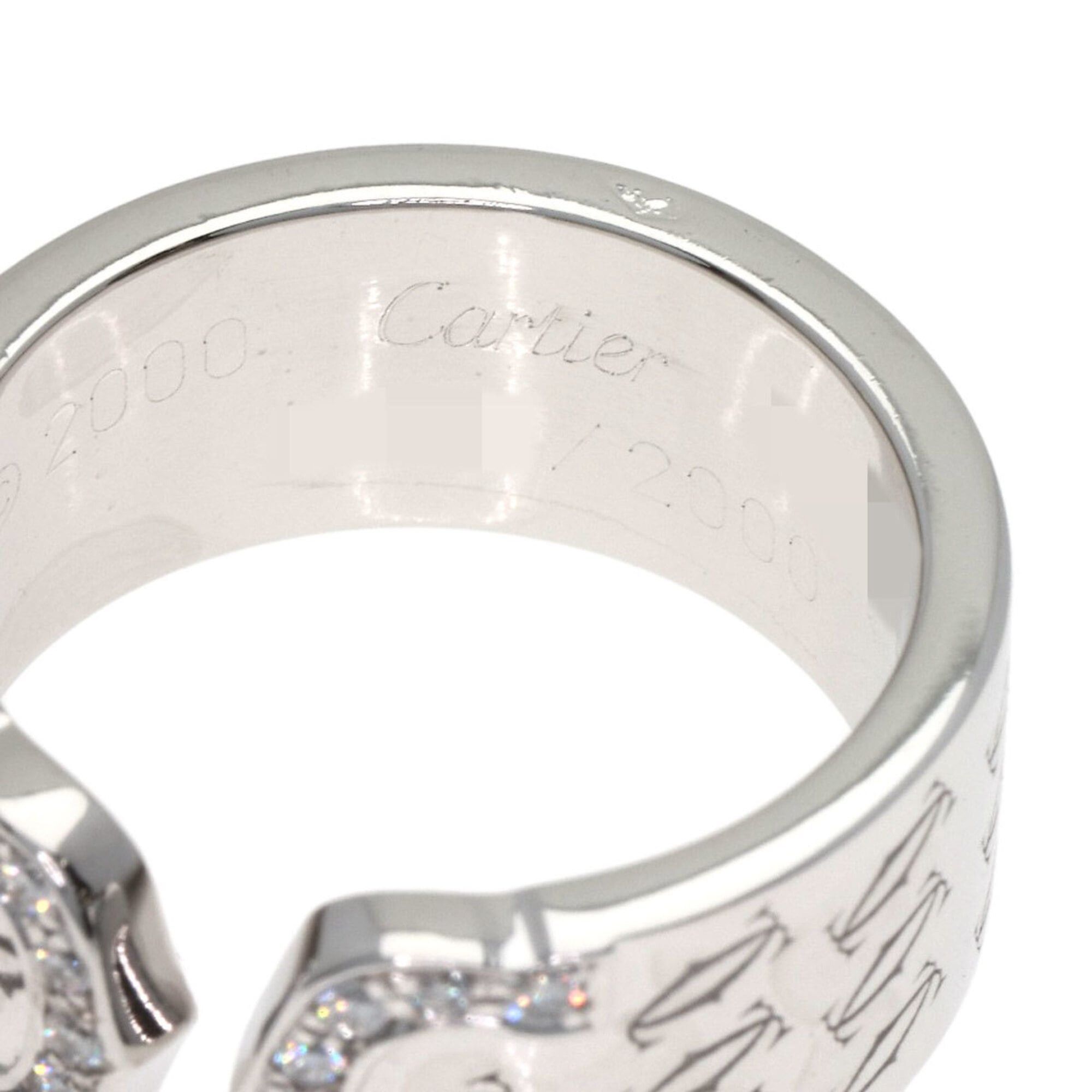 Cartier Cartier C2 Ring, Diamond, 2000 Christmas Limited Edition, #49, 18K White Gold, Women's CARTIER Size ONE SIZE - 5 Thumbnail