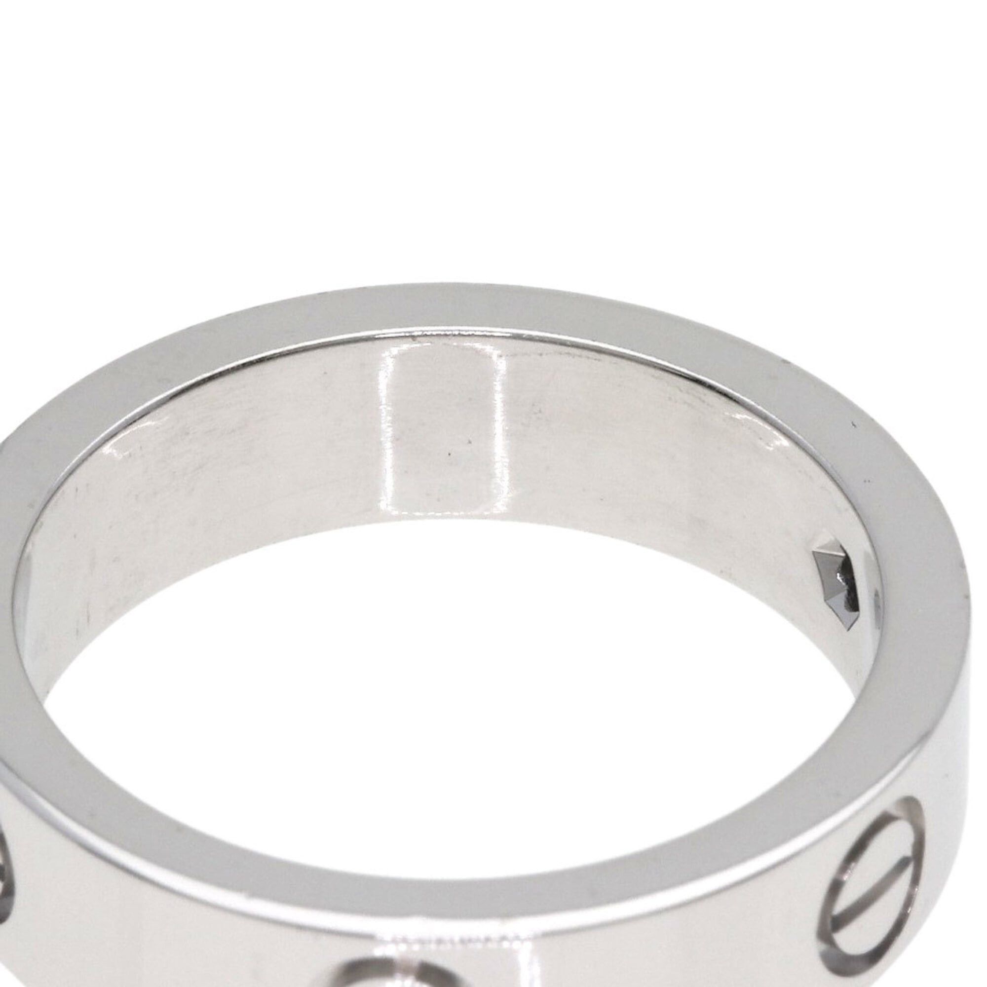 Cartier Cartier Love Ring, Black Sapphire, Size 59, 18K White Gold, Women's CARTIER Size ONE SIZE - 8 Thumbnail