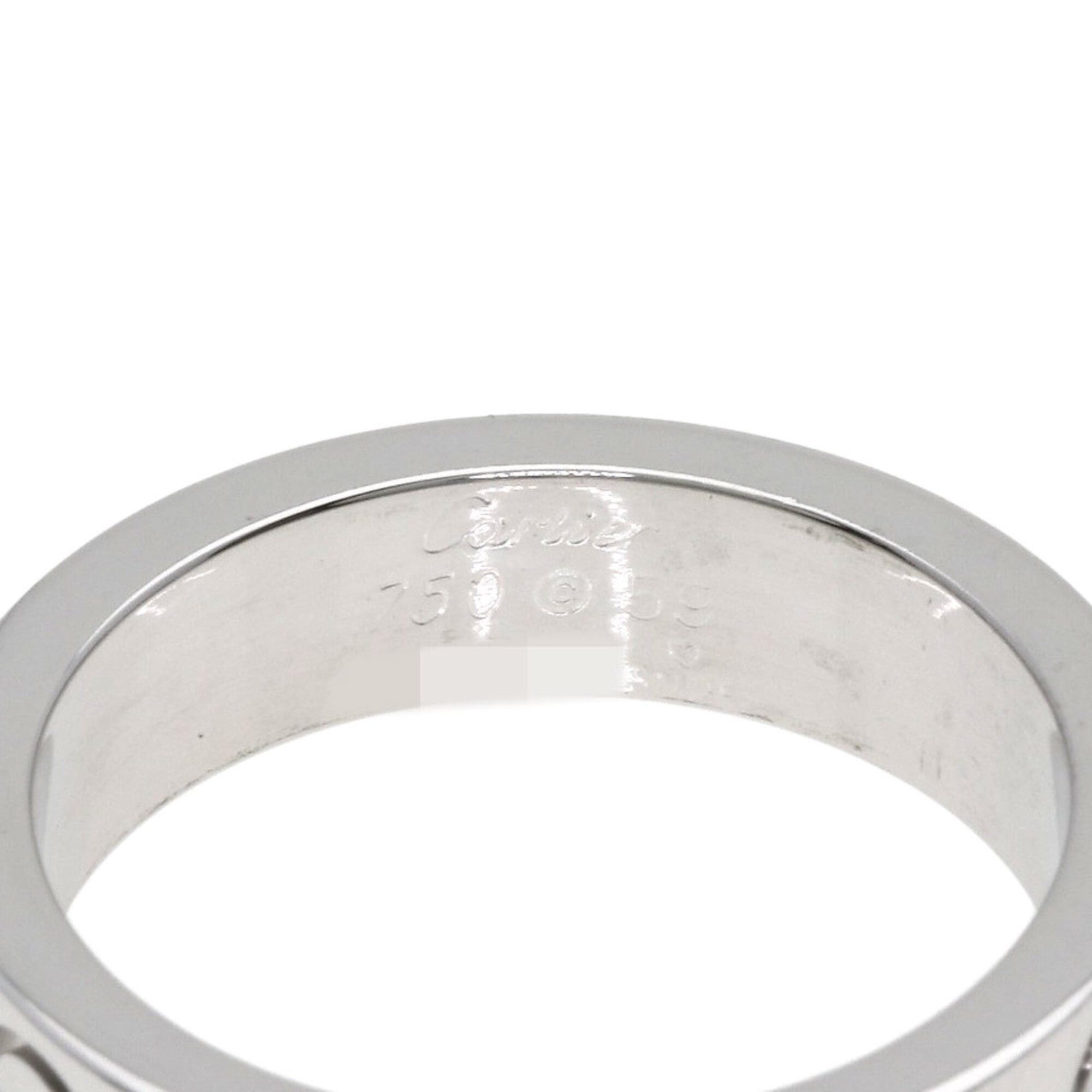 Cartier Cartier Love Ring, Black Sapphire, Size 59, 18K White Gold, Women's CARTIER Size ONE SIZE - 5 Thumbnail