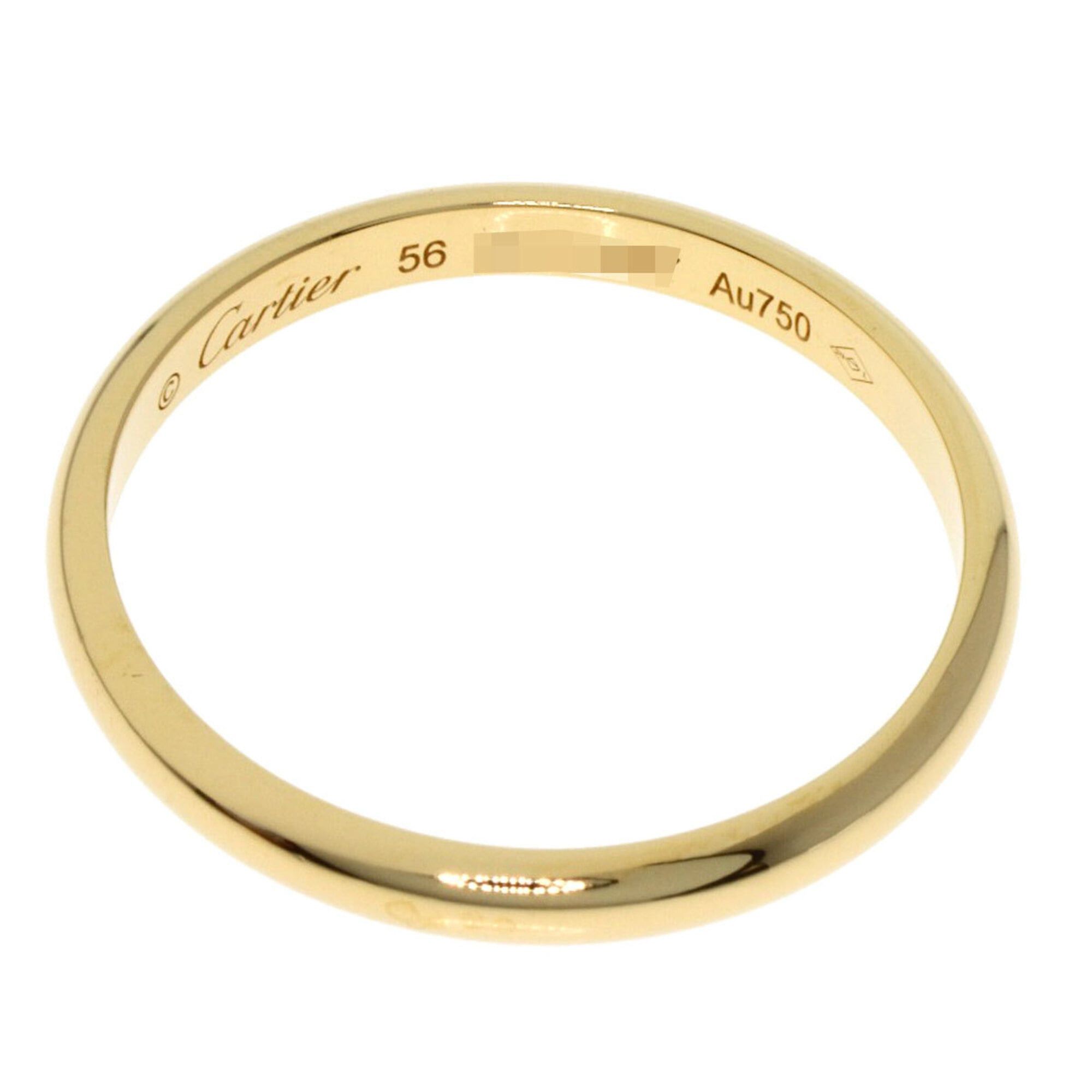 Cartier Cartier Classic Wedding Ring #56, 18K Yellow Gold, Women's, CARTIER Size ONE SIZE - 4 Thumbnail