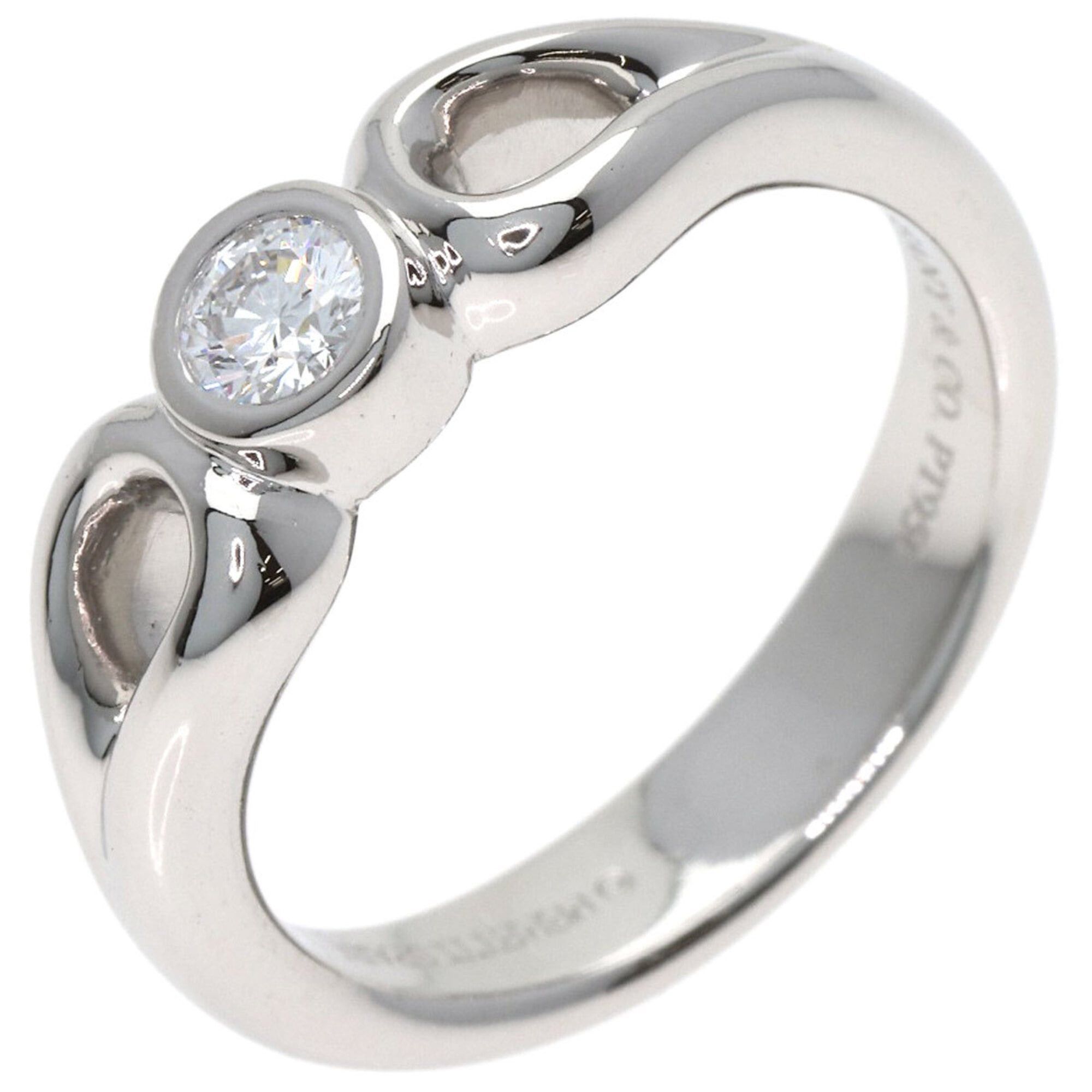 Tiffany & Co. Tiffany & Co. Double Open Teardrop Diamond Ring, Platinum PT950, Women's. Size ONE SIZE - 2 Thumbnail