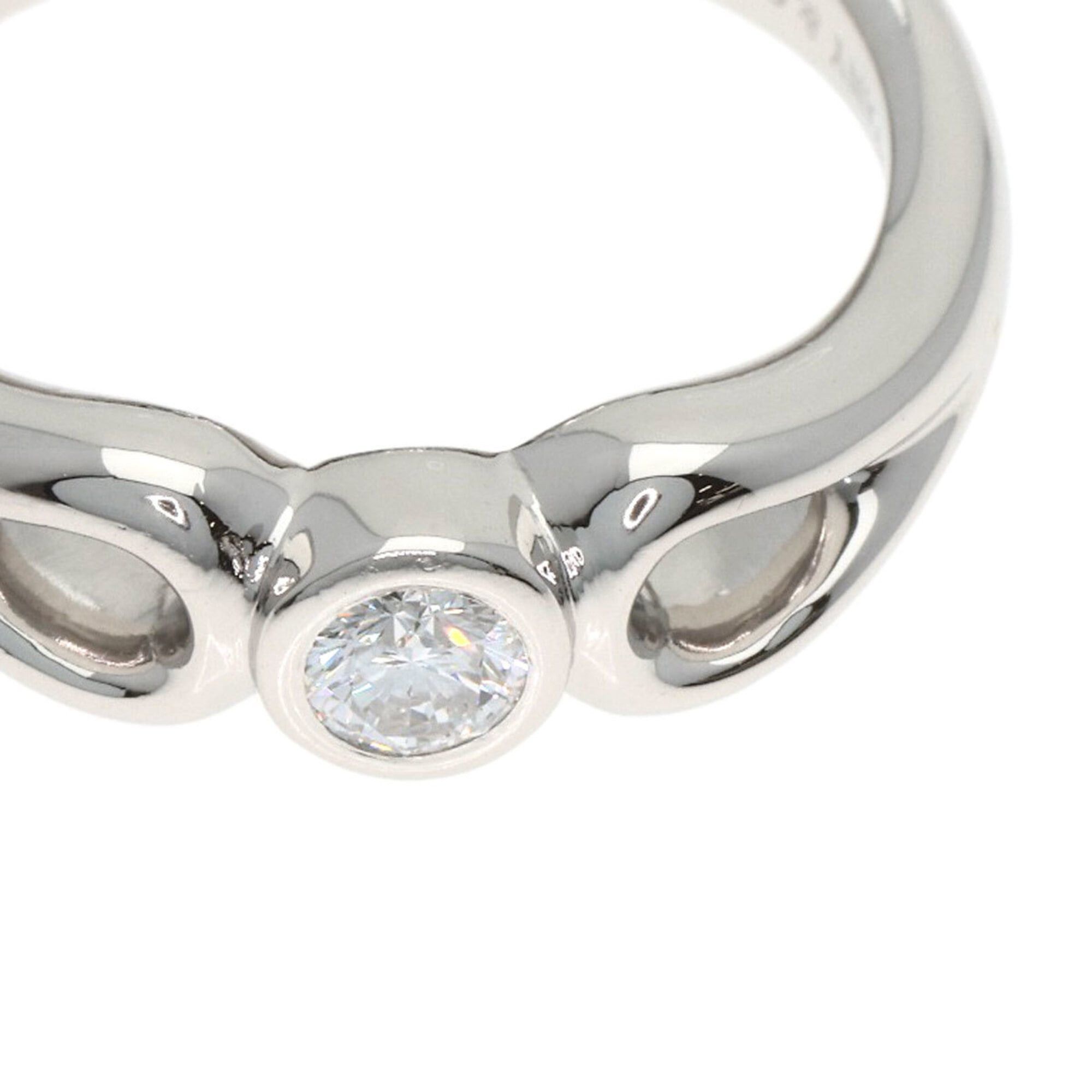 Tiffany & Co. Tiffany & Co. Double Open Teardrop Diamond Ring, Platinum PT950, Women's. Size ONE SIZE - 8 Thumbnail