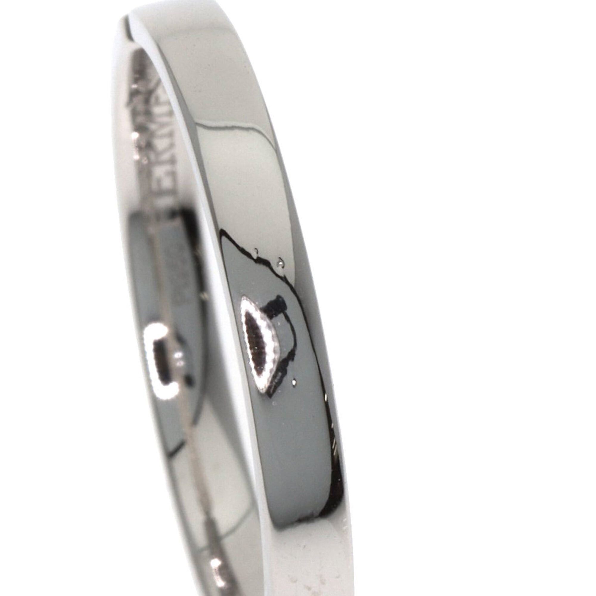 Hermes Hermes Everkelly #57 Ring, Platinum PT950, Men's HERMES Size ONE SIZE - 7 Thumbnail