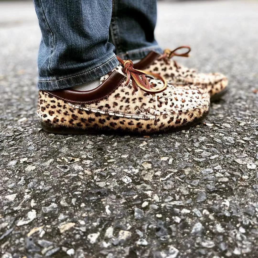Yuketen Yuketen Blucher Kiltie Boat Sole Leopard Size US 6 / EU 39 - 9 Thumbnail