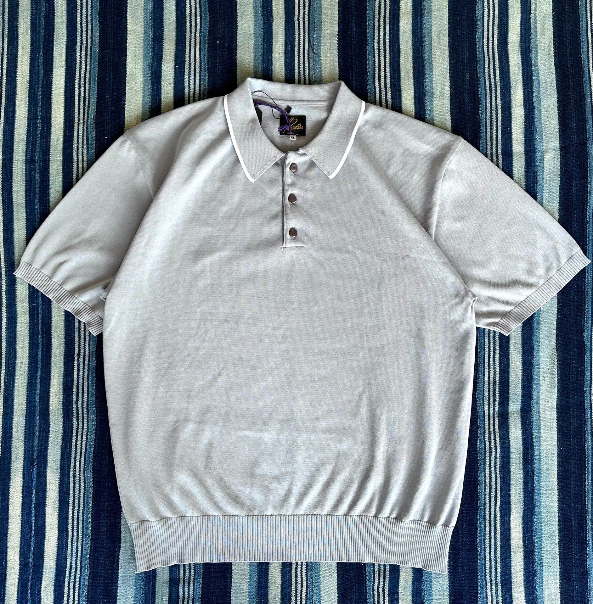 Needles Needles Short-Sleeve Polo Sweater Size US XL / EU 56 / 4 - 3 Thumbnail