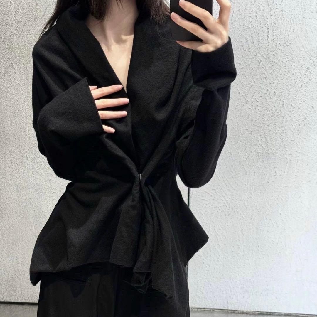Yohji Yamamoto Yohji Yamamoto 24AW Asymmetric Wool Jacket Size US M / EU 48-50 / 2 - 8 Thumbnail