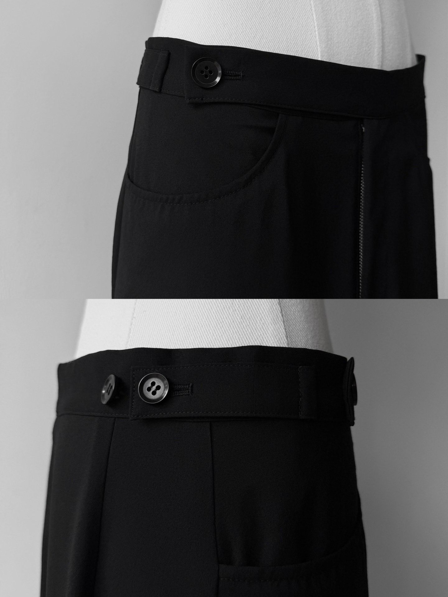 Yohji Yamamoto Yohji Yamamoto Noir 02AW Asymmetric Skirt Pants Size 38" / US 16 / IT 52 - 6 Thumbnail