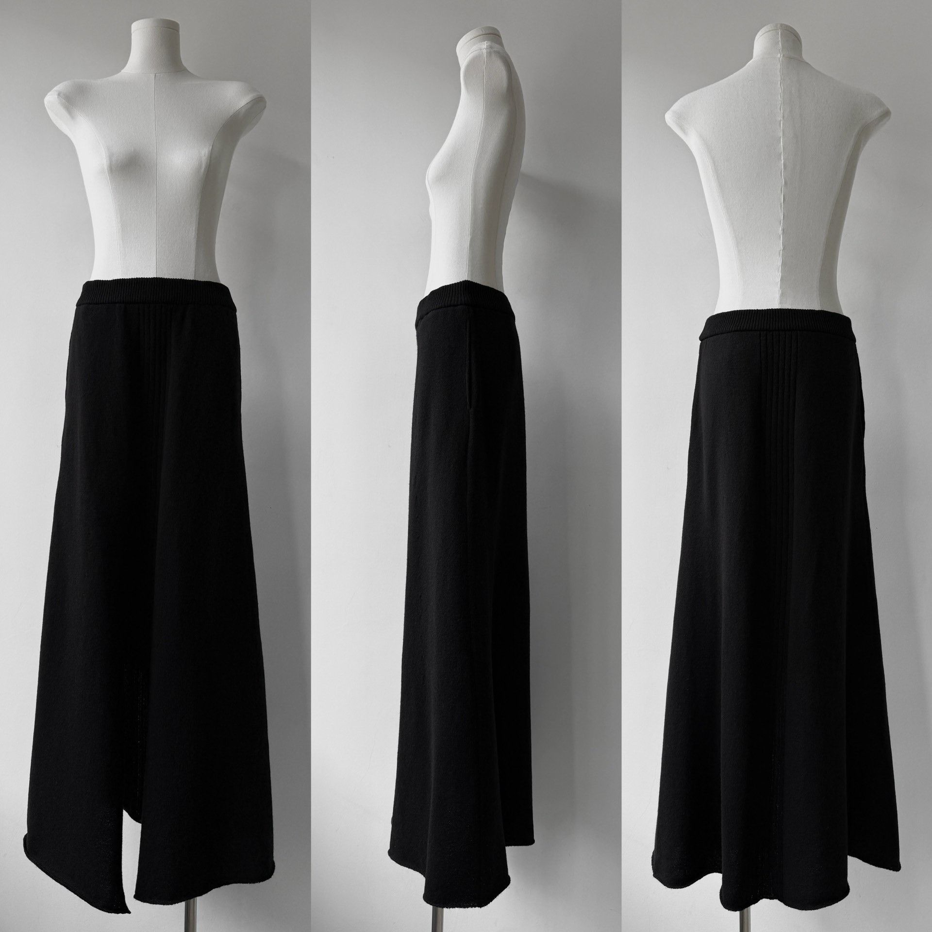 Yohji Yamamoto Yohji Yamamoto Y's 24AW Asymmetric Maxi Skirt Size 22" - 7 Thumbnail