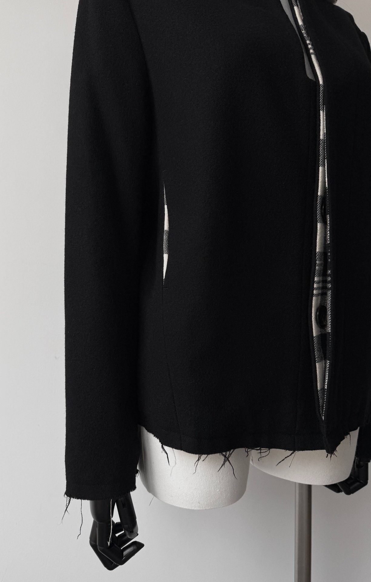Yohji Yamamoto Yohji Yamamoto Noir 15AW Plaid Wool Jacket Size US M / EU 48-50 / 2 - 2 Thumbnail