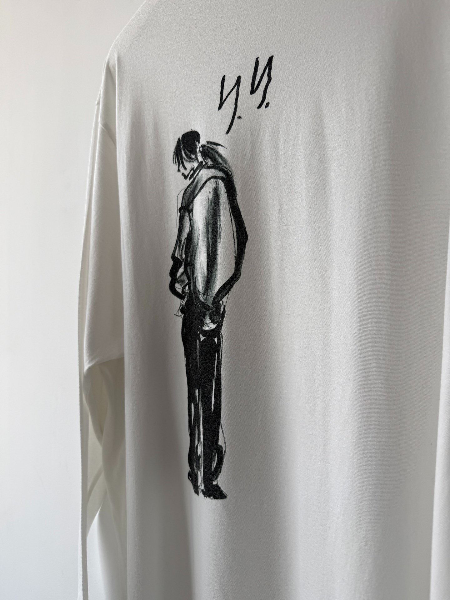 Yohji Yamamoto Yohji Yamamoto 25SS Hand-Drawn Portrait Sweatshirt Size US L / EU 52-54 / 3 - 4 Thumbnail