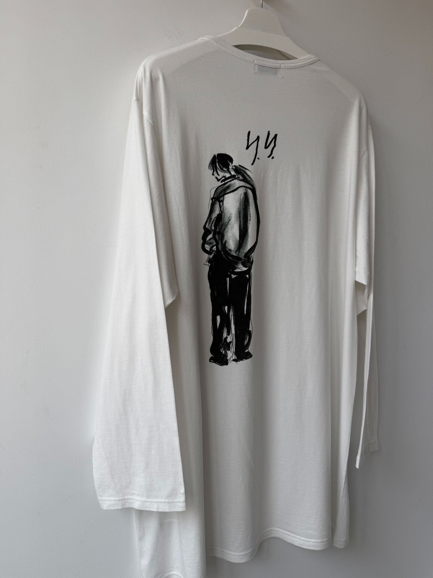Yohji Yamamoto Yohji Yamamoto 25SS Hand-Drawn Portrait Sweatshirt Size US L / EU 52-54 / 3 - 5 Thumbnail
