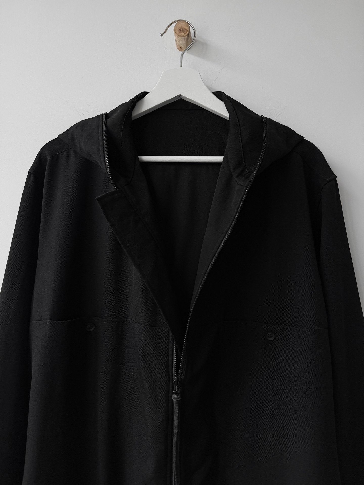 Yohji Yamamoto Yohji Yamamoto B Minimal Hooded Jacket Size US M / EU 48-50 / 2 - 4 Thumbnail
