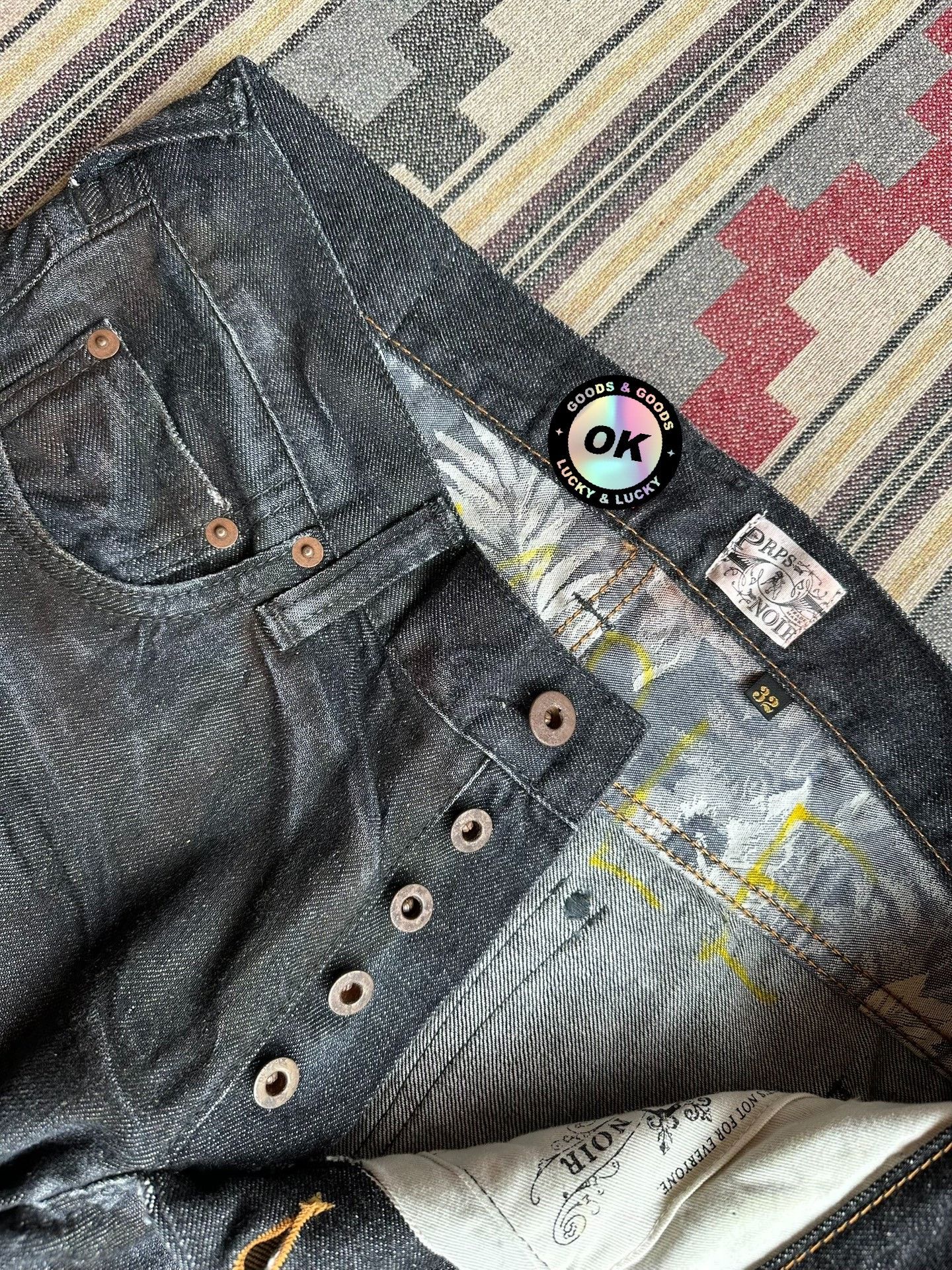 Prps Prps Noir Selvedge Denim Jeans Sample Size US 32 / EU 48 - 5 Thumbnail