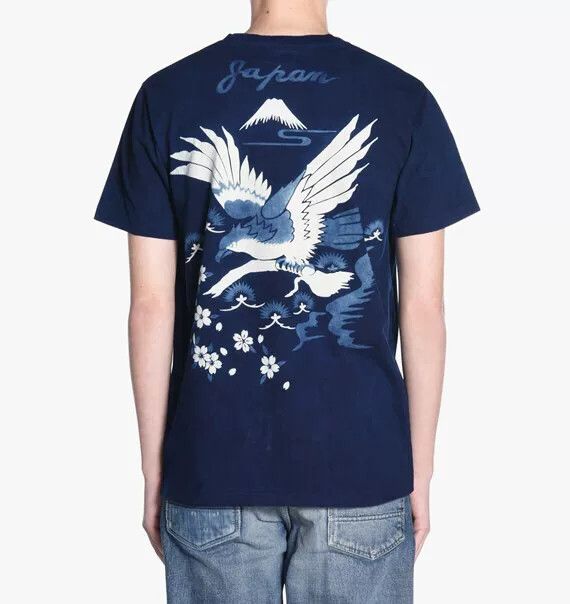 Blue Blue Japan Blue Blue Japan Indigo Handmade Short Sleeve T-Shirt Size US S / EU 44-46 / 1 - 7 Thumbnail