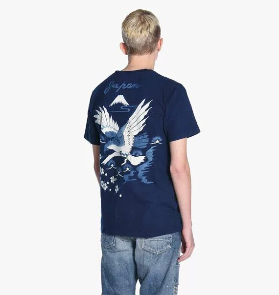 Blue Blue Japan Blue Blue Japan Indigo Handmade Short Sleeve T-Shirt Size US S / EU 44-46 / 1 - 8 Thumbnail